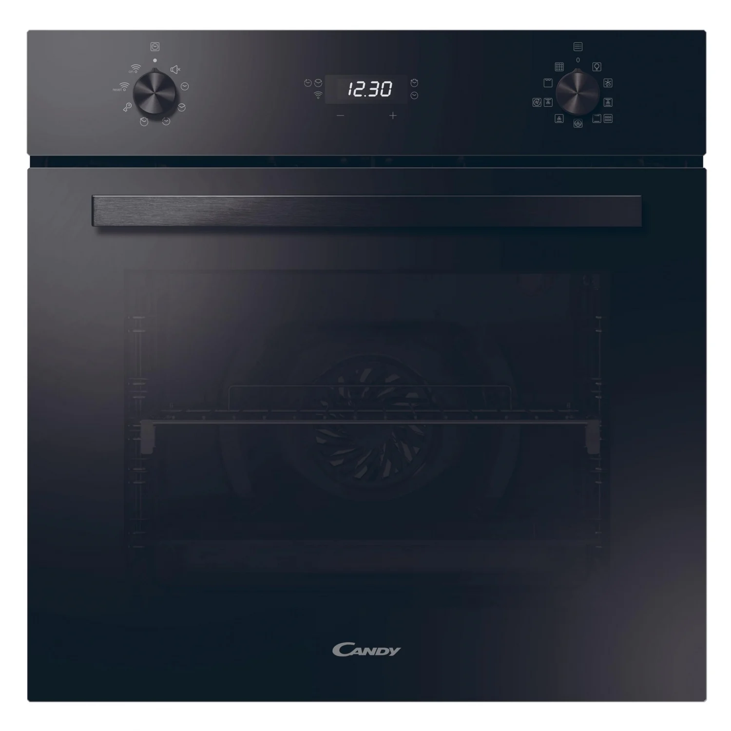 Candy A FMBC A896S E0 Multifunktionsbackofen, 1100 W, 70 l, Klapptür, 9 Kochfunktionen, WLAN, Energieeffizienzklasse A+ – Schwarz