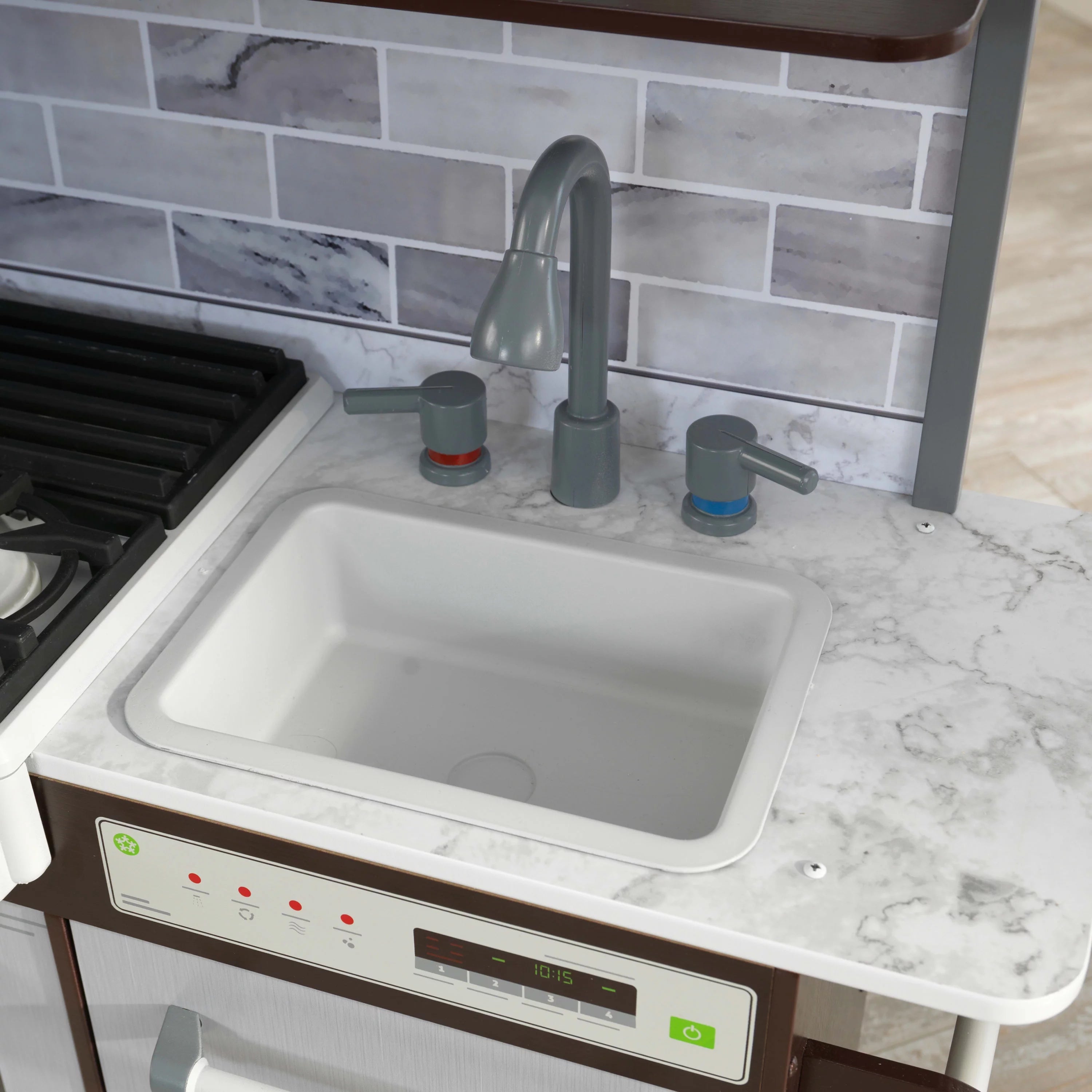 KidKraft Uptown Elite Espresso Spielküche mit Licht und Sound