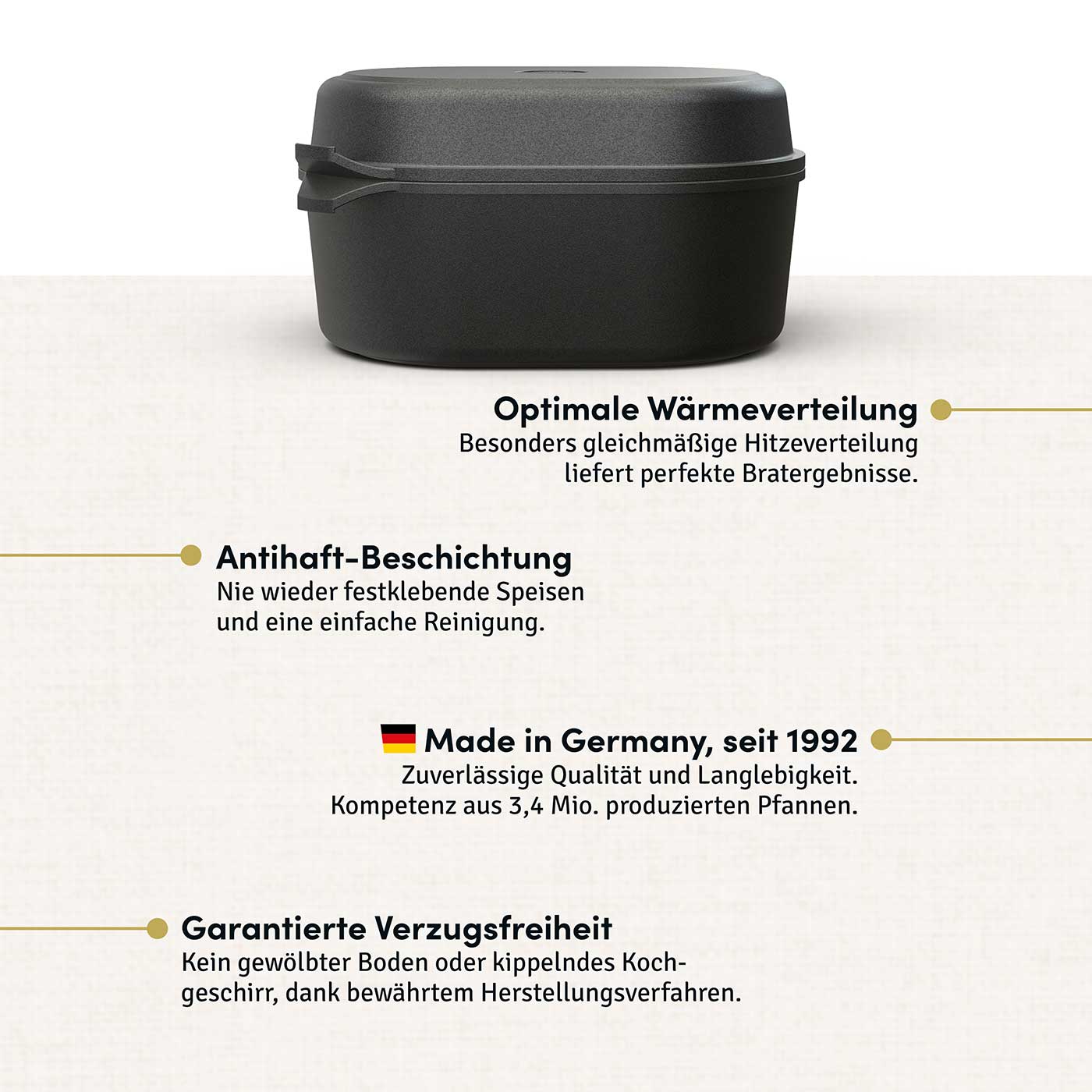 Plat à rôtir 2 en 1 2025, 33,5 x 23,5 cm avec couvercle