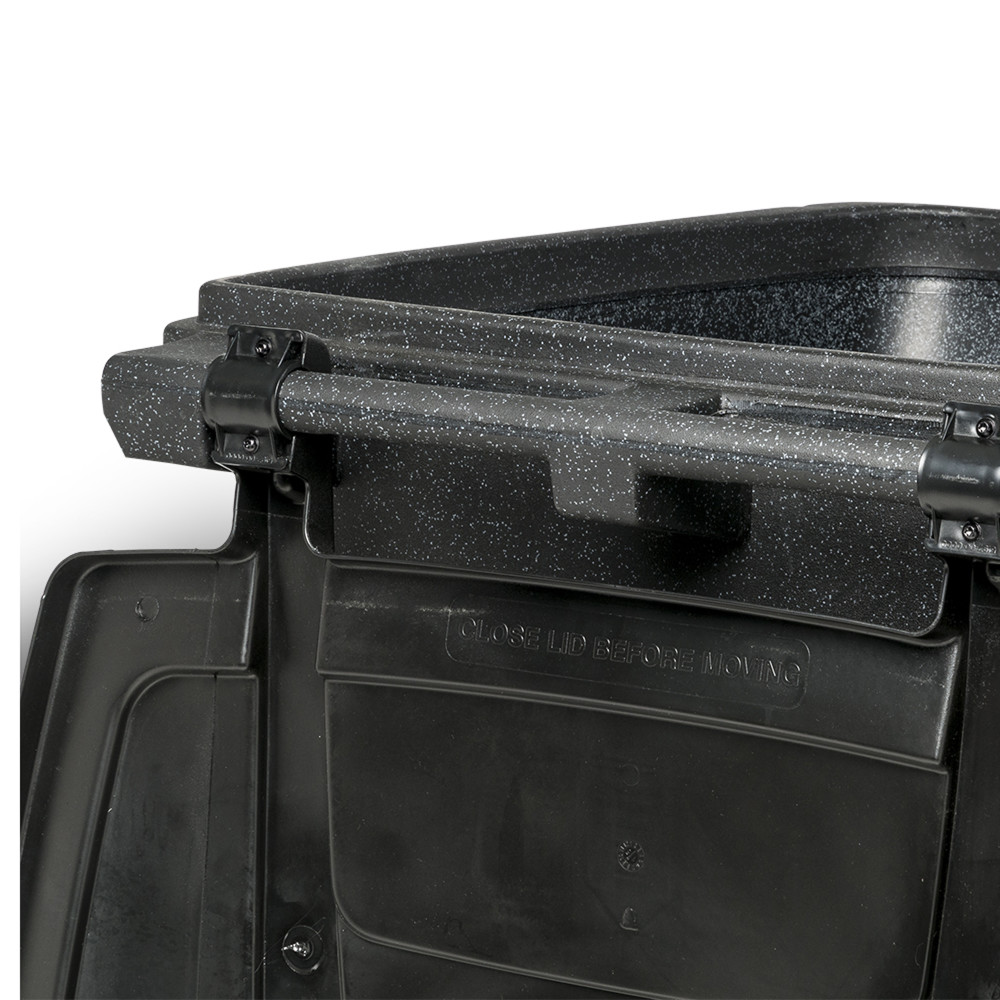 2025 96 gallon skraldespand med lydløse hjul og låg