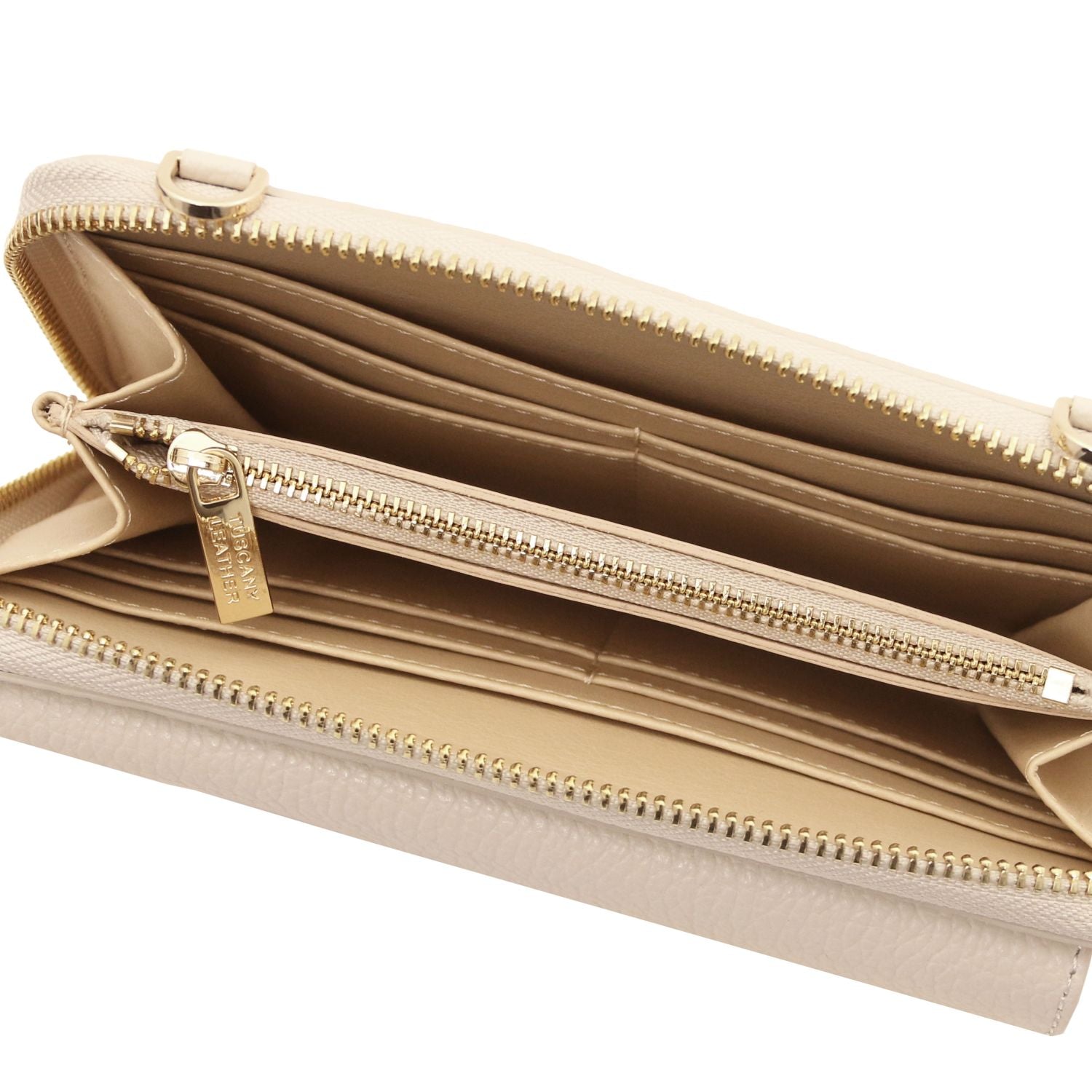 Urania - Leather phone wallet with strap | TL142433