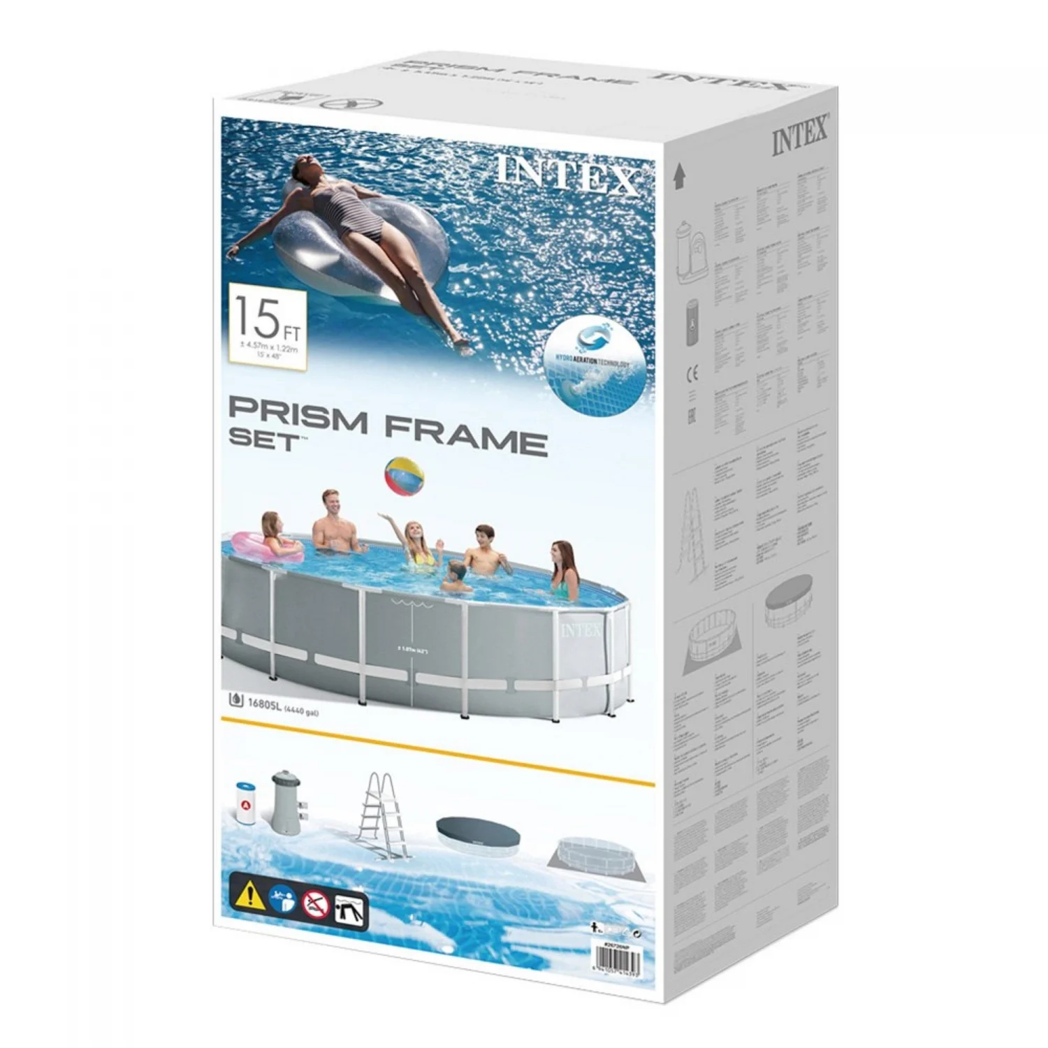 Intex Prisma Frame Runder Aufstellpool 457x122 cm