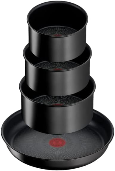 Tefal Ingenio Unlimited On – 3er-Set Töpfe (16/18/20 cm) + abnehmbarer Griff | Induktionsgeeignet, antihaftbeschichtet, mit Titanbeschichtung, Thermo-Signal, PFOA-frei, spülmaschinen- und ofenfest