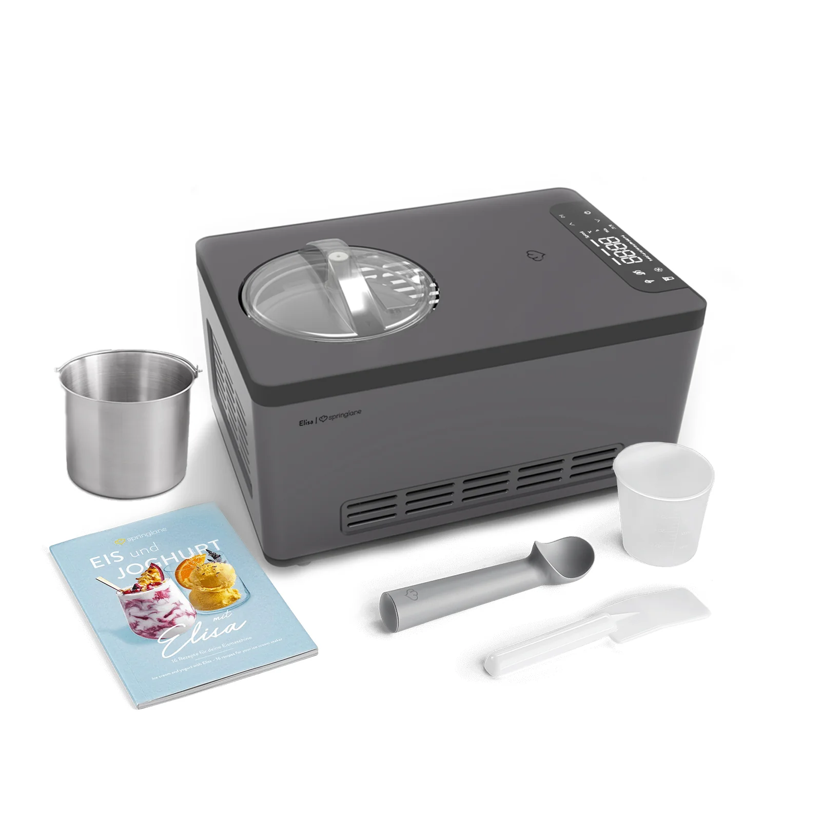 2025 Elisa 2,0 liters køleskab – sort eller sølv