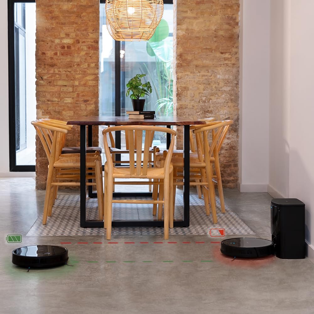 Aspirateur robot Cecotec Conga 999 Map X-Treme avec navigation gyroscopique. Moteur d'aspiration 2000 Pa, 2 brosses latérales, 2 serpillères, autonomie de 120 minutes, application et télécommande.