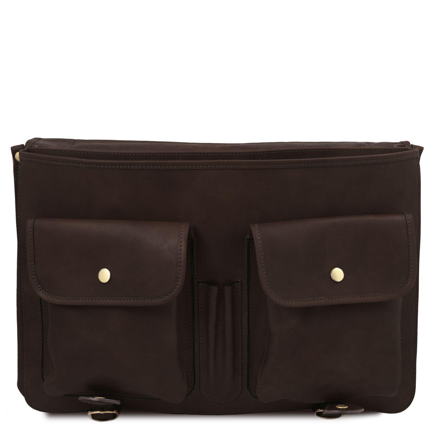 Ancona - Leather messenger bag | TL142073
