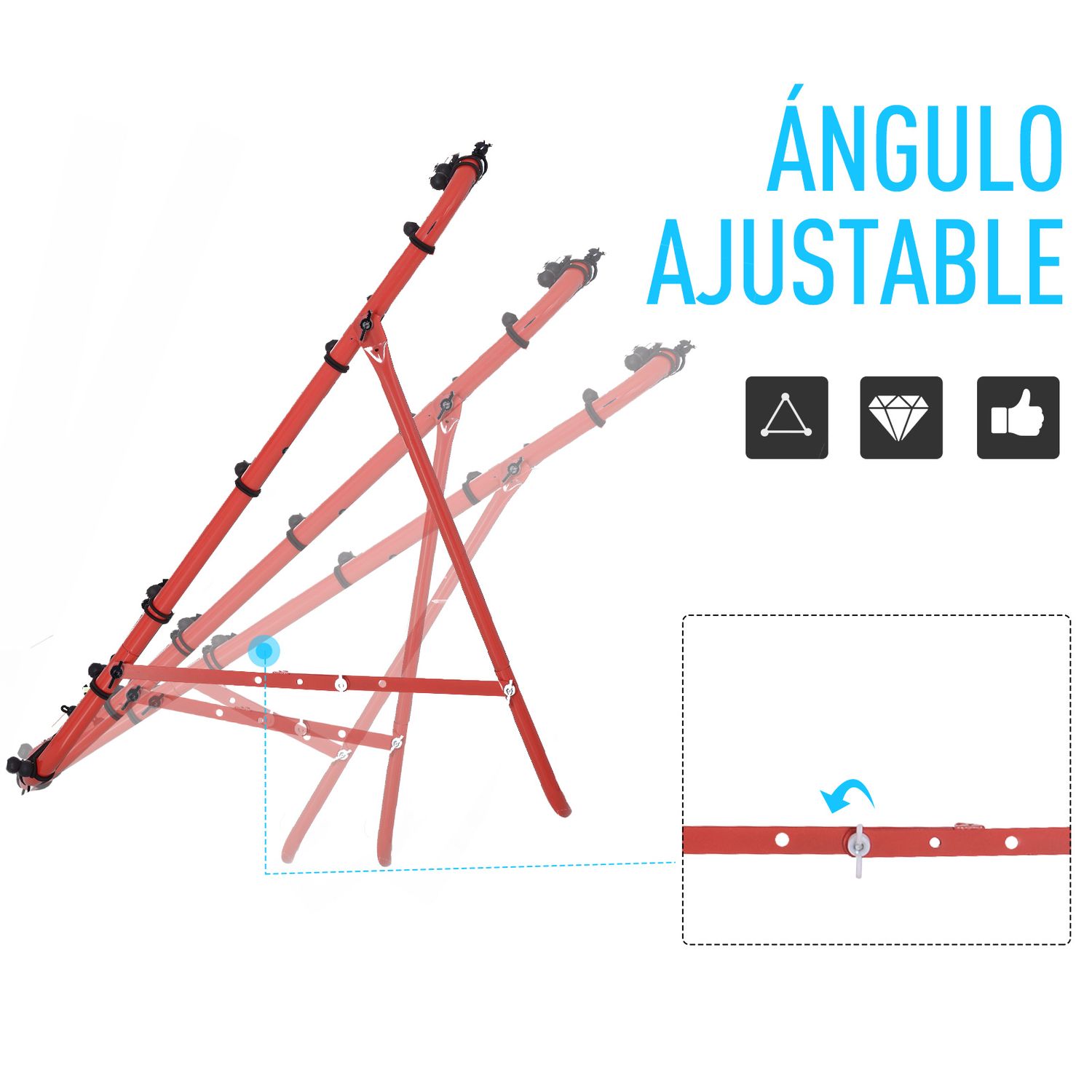 Homcom PE Baseballnetz aus Metall, 96 x 80 x 96 cm, rot