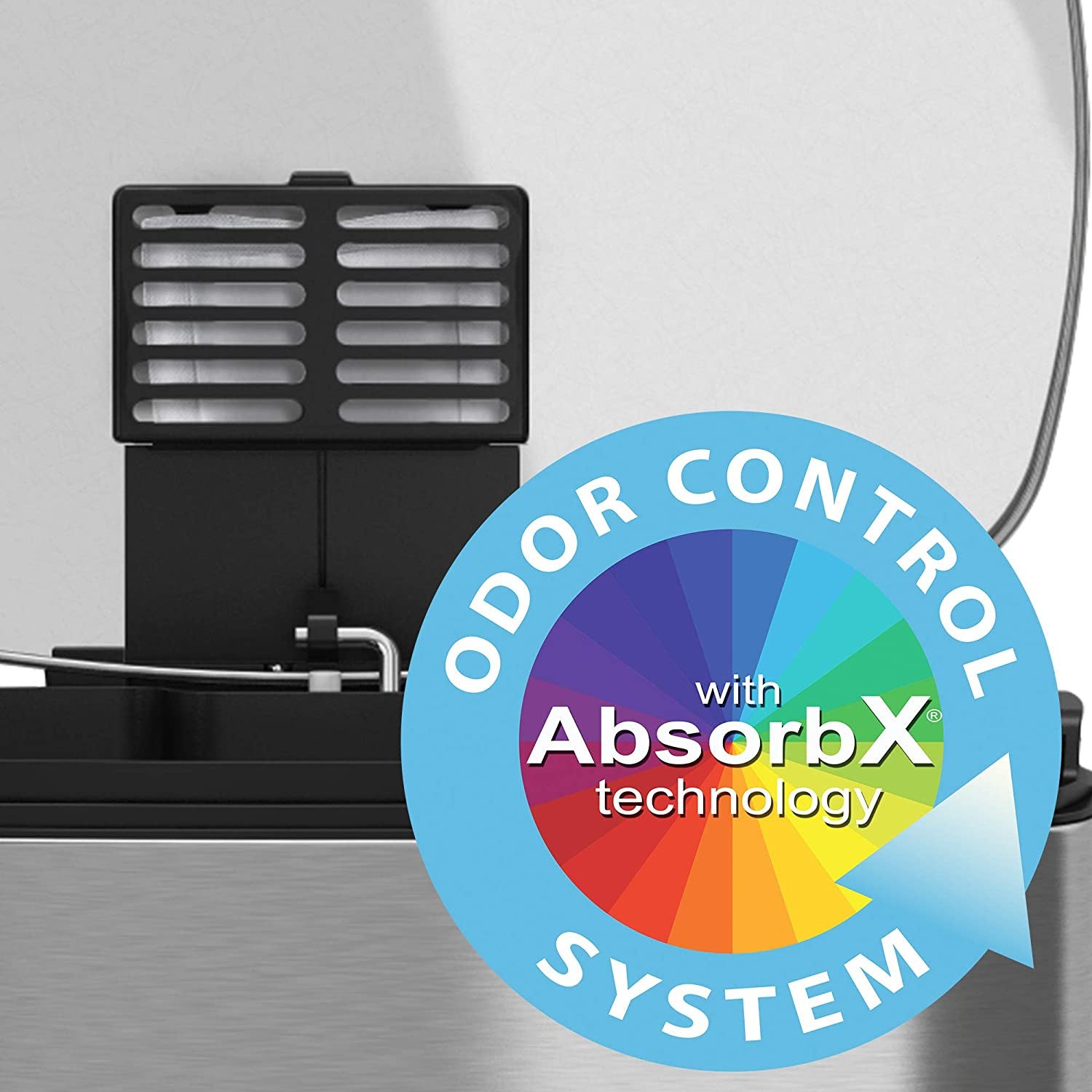 iTouchless SoftStep 13,2-Gallonen-Küchen-Treteimer aus Edelstahl