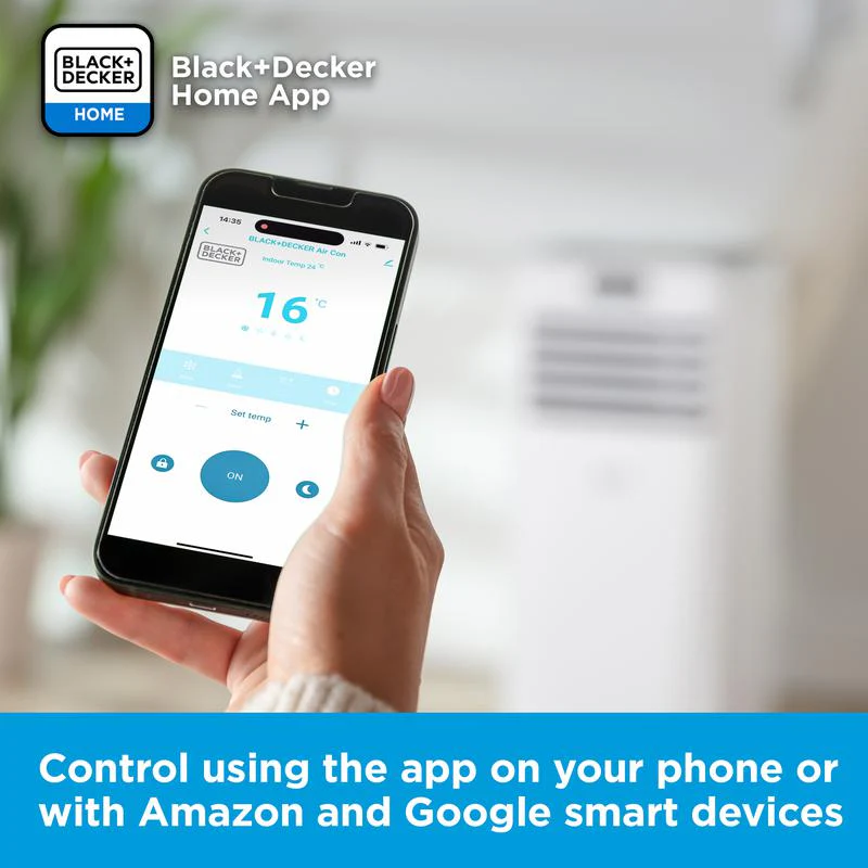 Climatiseur portable intelligent Black+Decker BXAC40025GB 9000 BTU