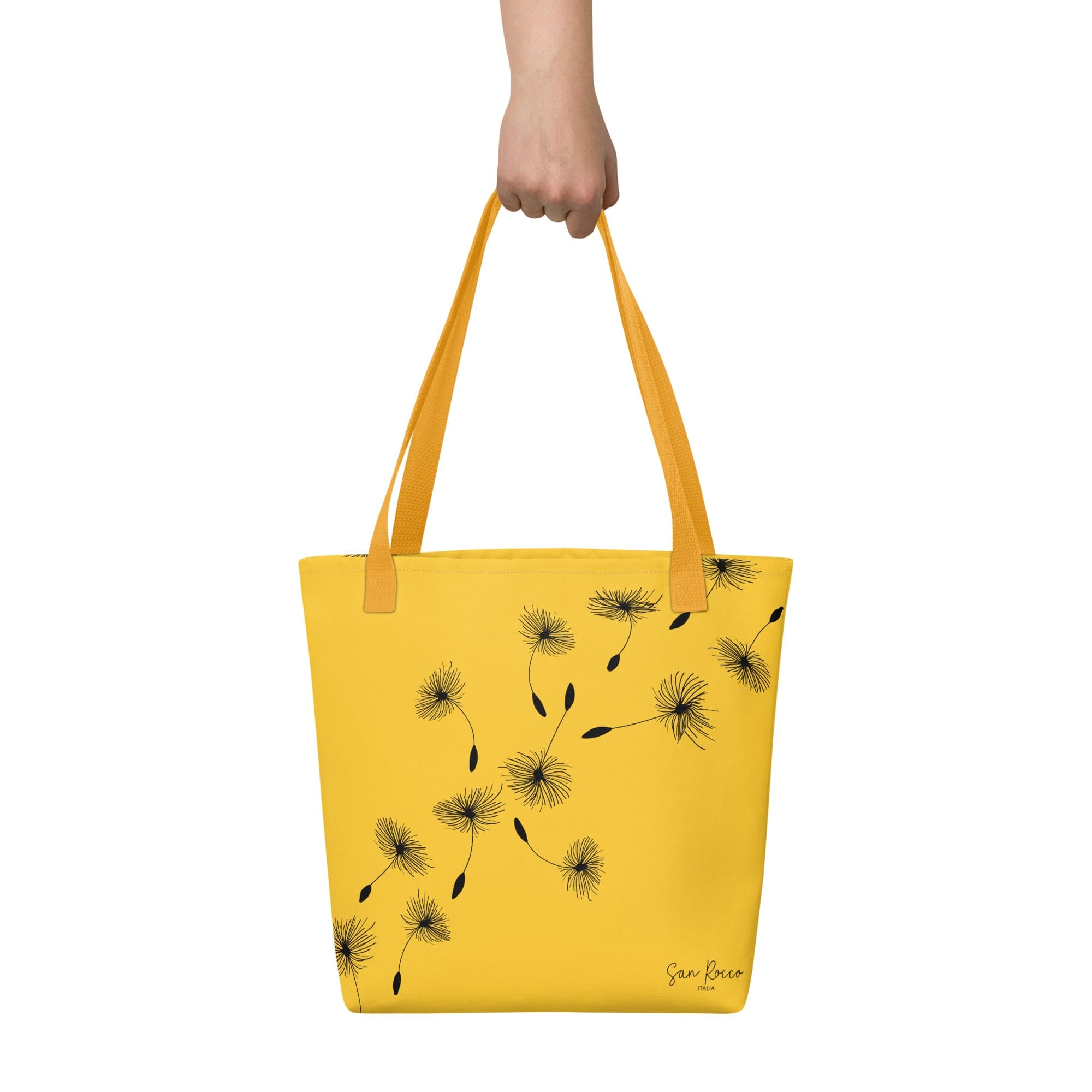 Yellow Dandelion Tote Bag
