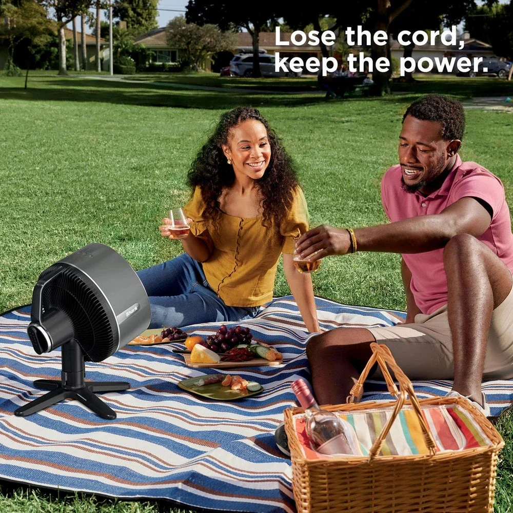 Ventilateur de table haute vitesse Shark FA150UK FlexBreeze 2025 pour une utilisation intérieure et extérieure – Brume d'abeille