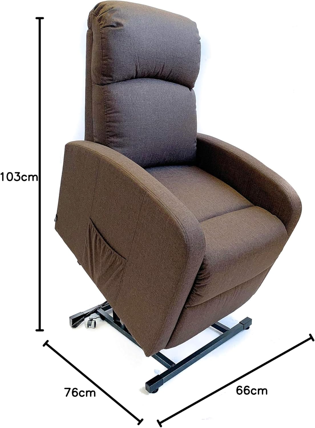 Astan Hogar Relaxsessel mit Hebefunktion, elektrisch verstellbar, Stoffbezug, Premium Plus Modell AH-AR30630NG