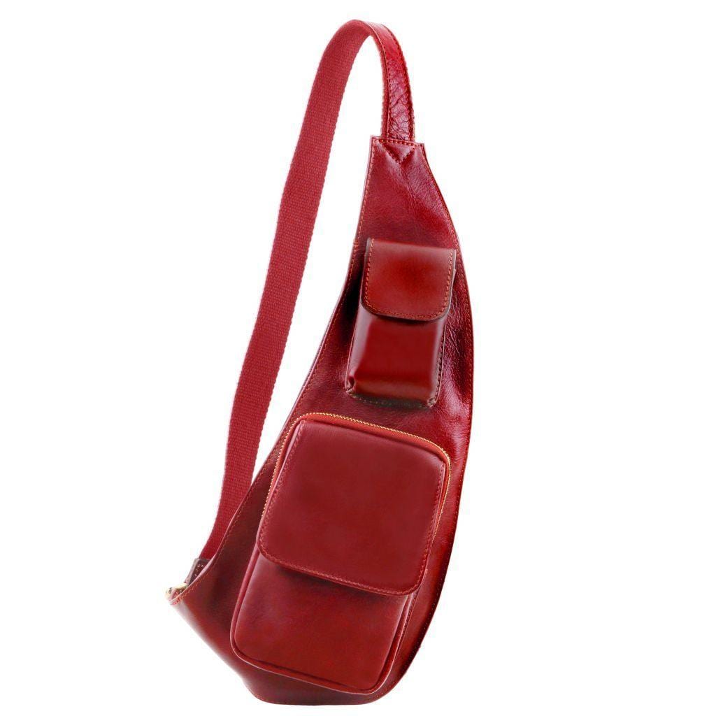 Leather crossover bag | TL141352 men's sling bag
