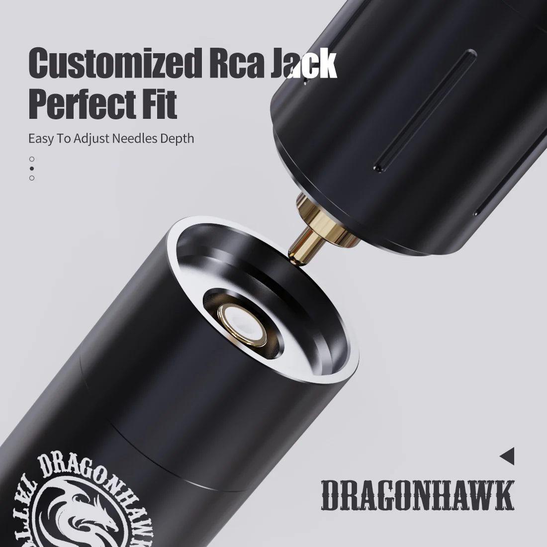 Dragonhawk X3 PRO Kabelloses Tattoo-Maschinen-Set im Stiftformat mit Kartuschen für Anfänger