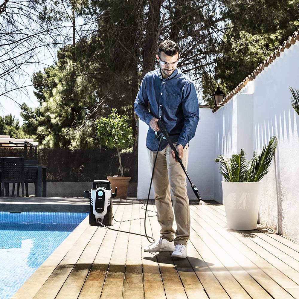 Cecotec HydroBoost 2400 AdvanceClean højtryksrenser. 2400W, Hjem, Have eller Bil, Flowhastighed på 480l/t, 180 trykbarer, Aluminiumpumpe, Aktionsradius 14 m