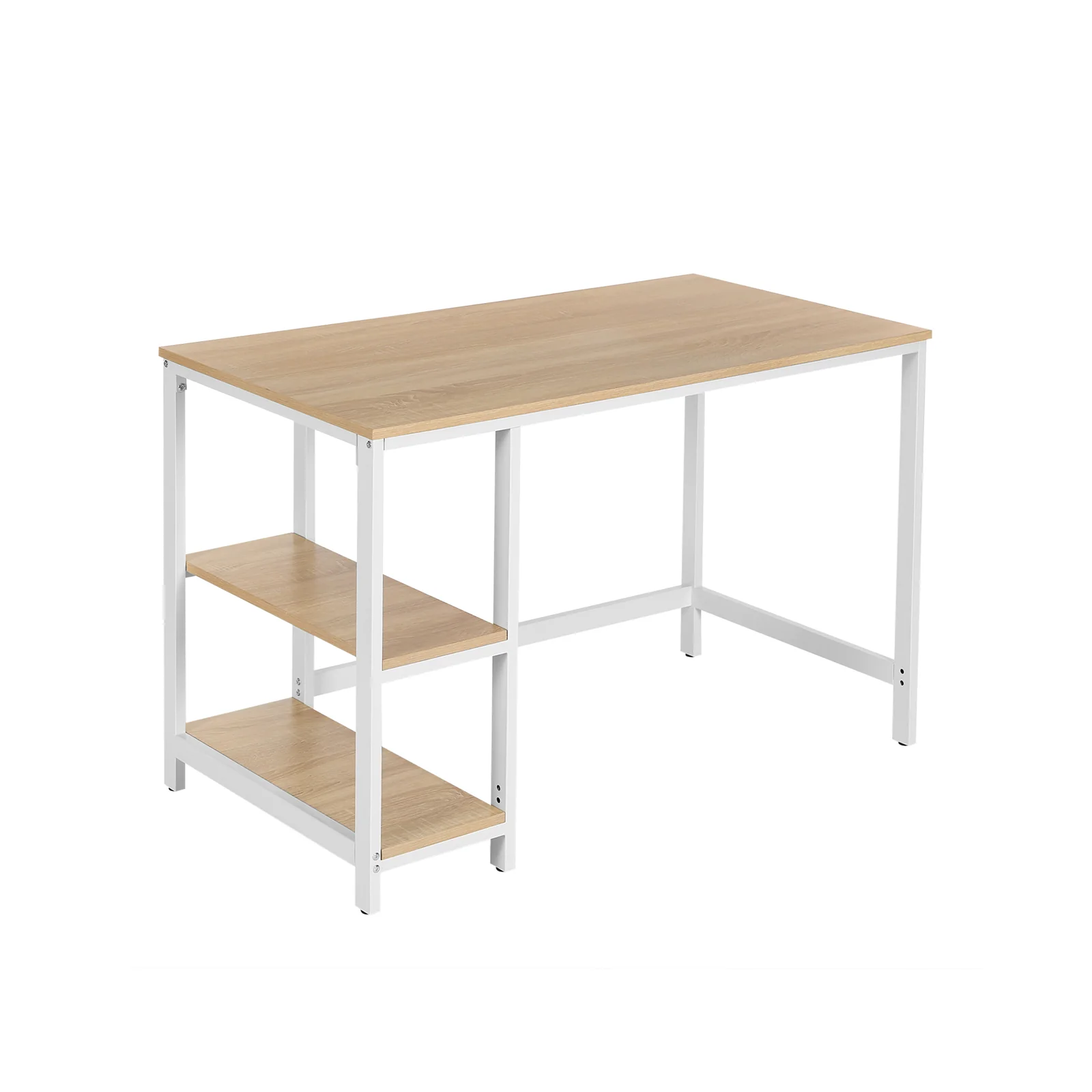 Schreibtisch mit Metallgestell