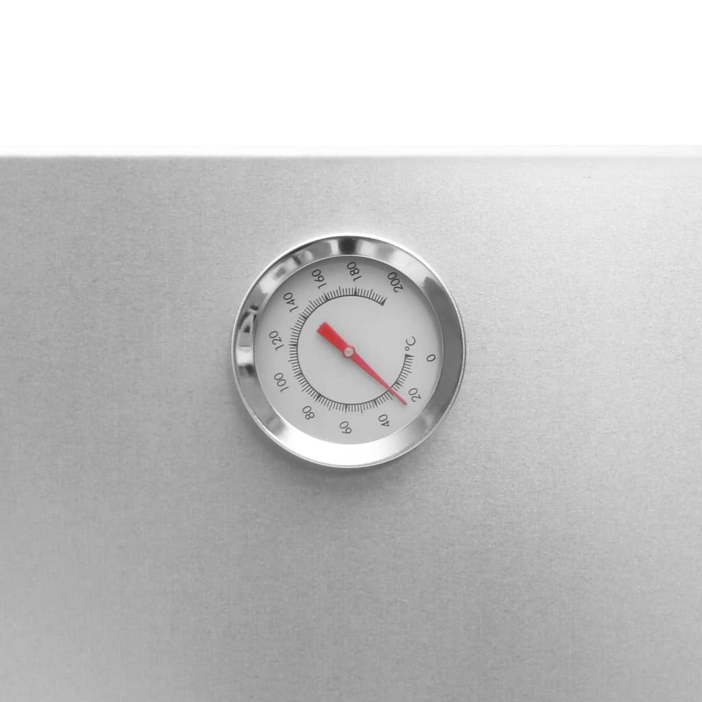 VidaXL BBQ-Smoker-Ofen aus verzinktem Stahl mit Tisch