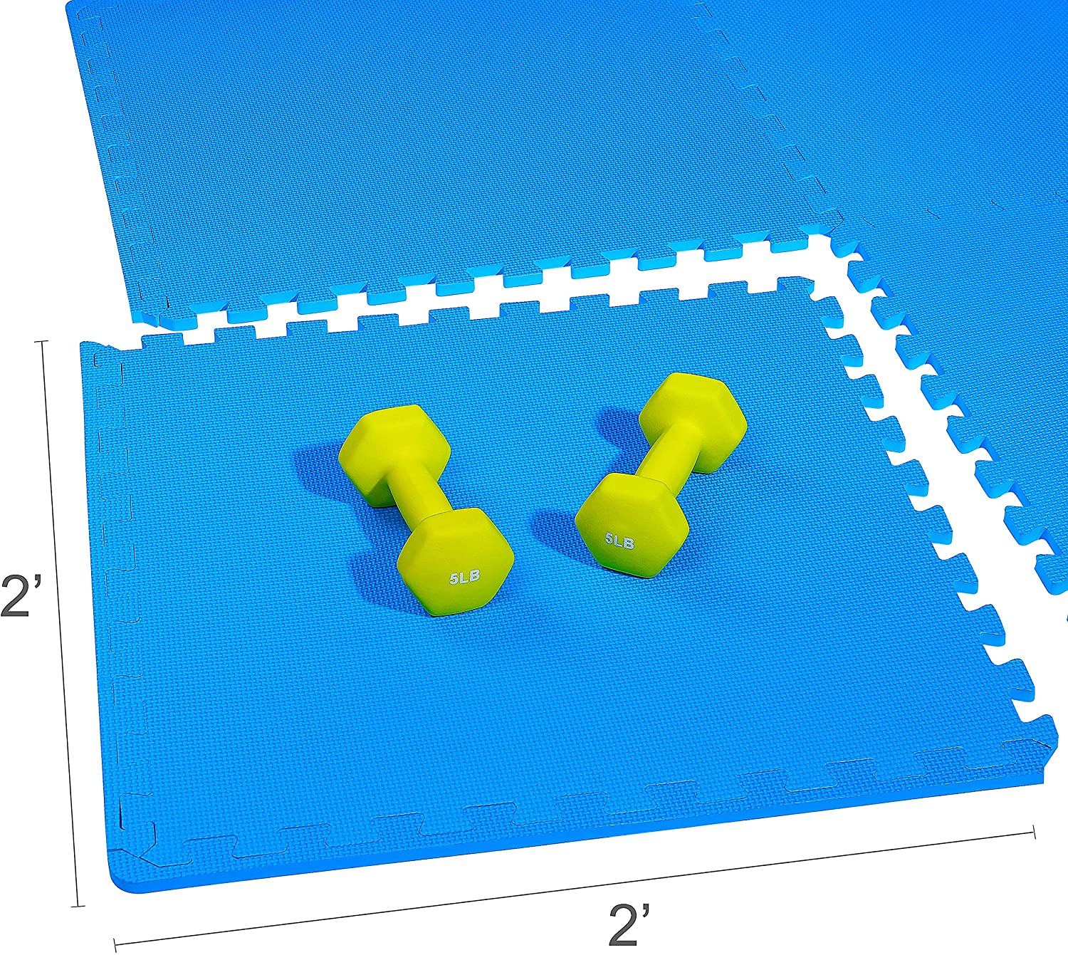 BalanceFrom-Trainingsmatte im Puzzle-Stil mit ineinandergreifenden EVA-Schaumstofffliesen