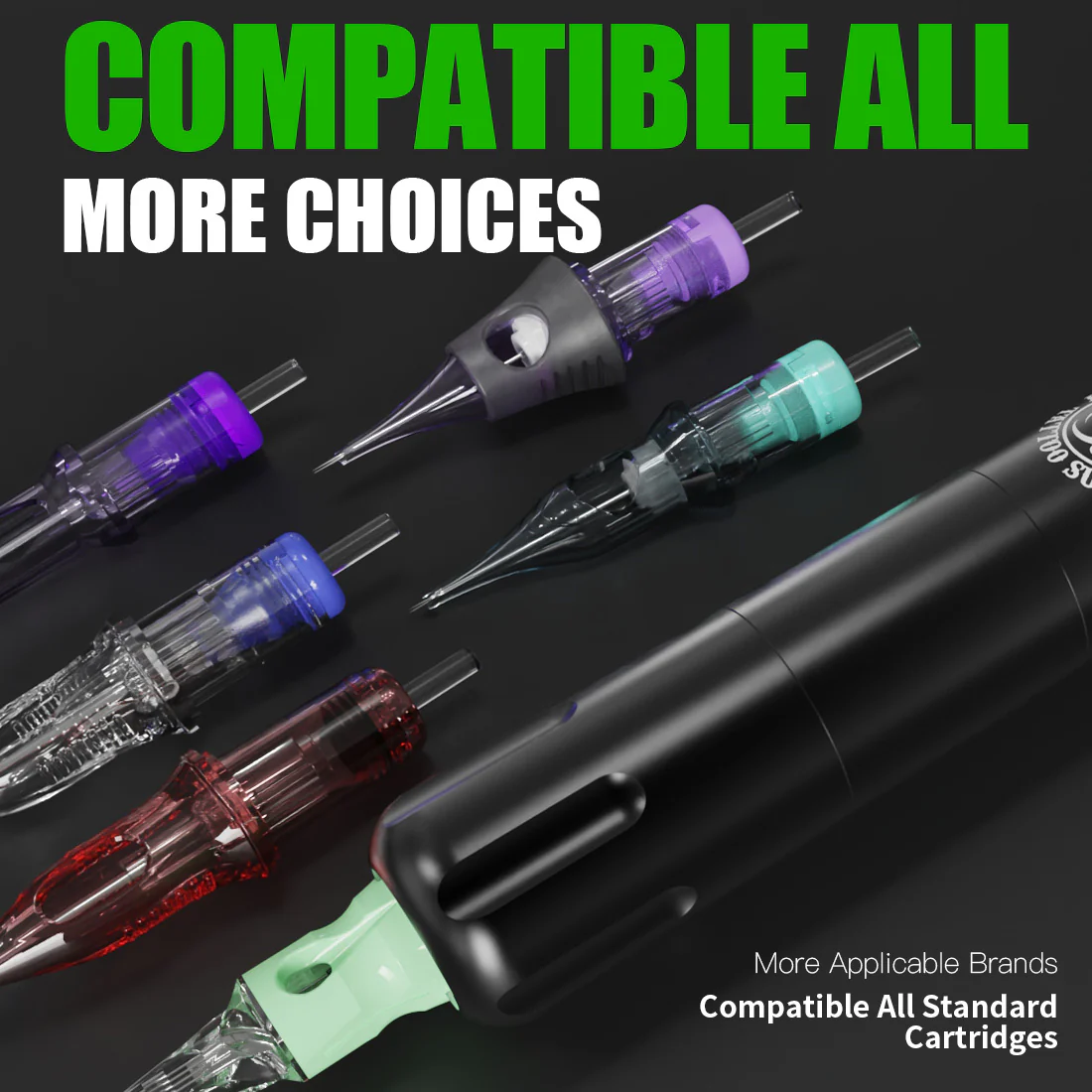 Dragonhawk S12 Tätowiermaschine mit 3,0 mm Hub und kabellosem Akku-Set