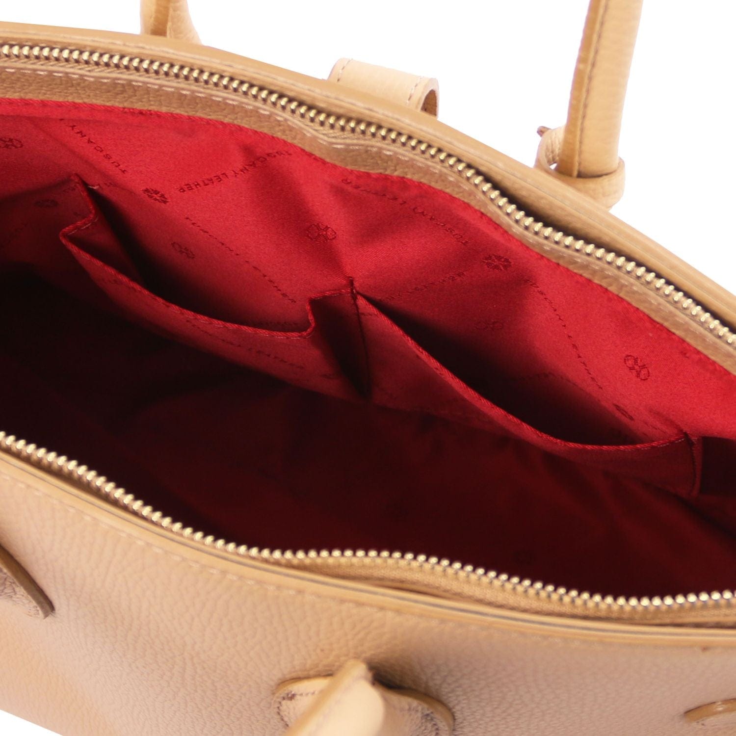 TL Bag - Leather handbag with golden hardware | TL141529