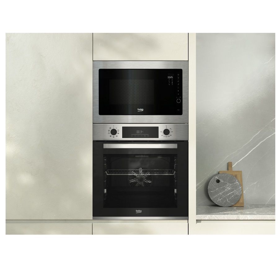 Beko Einbau-Multifunktionsbackofen 72 l, 60 cm, katalytisch, Edelstahl. - Bbim12300xce