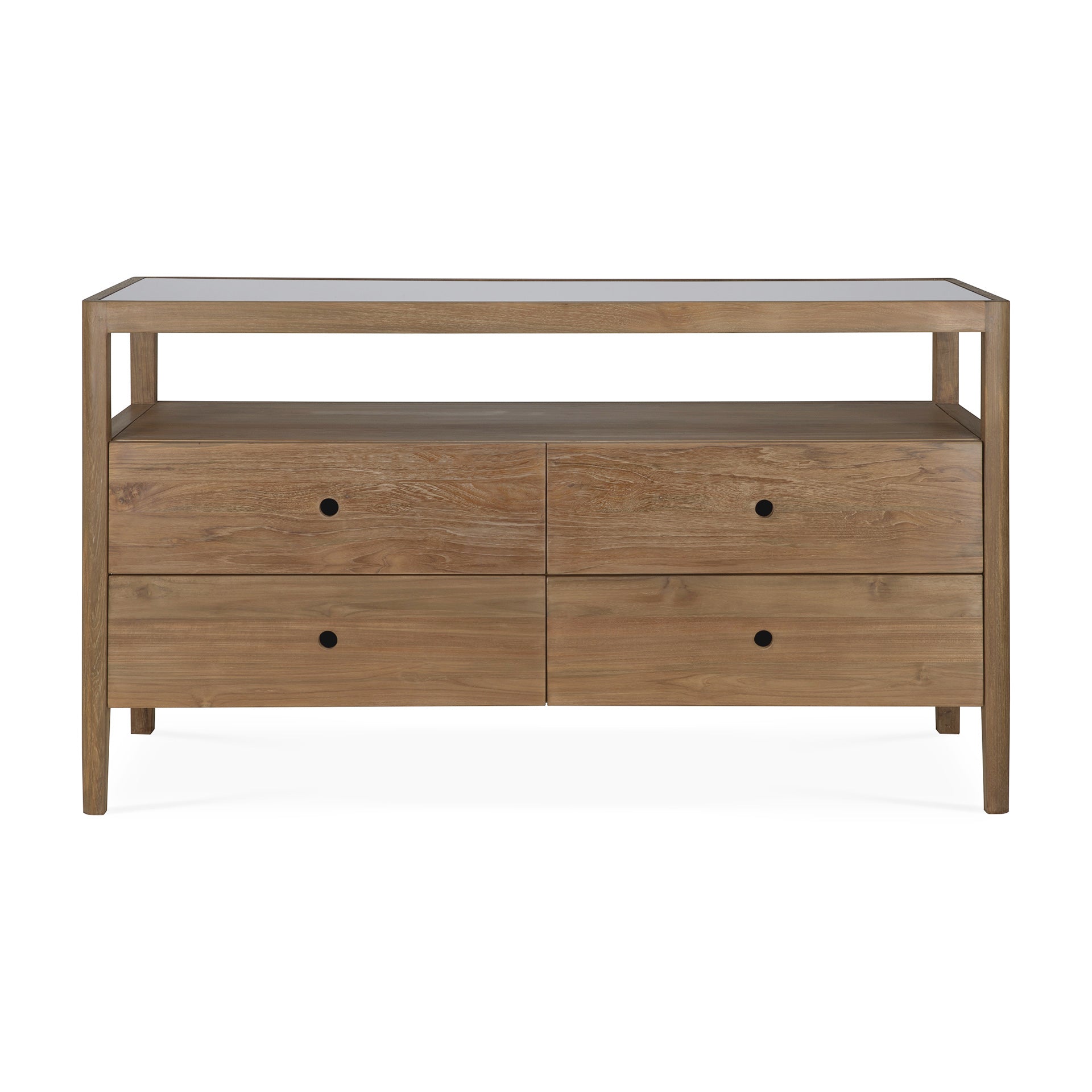 Spindle Dresser - Natural Teak