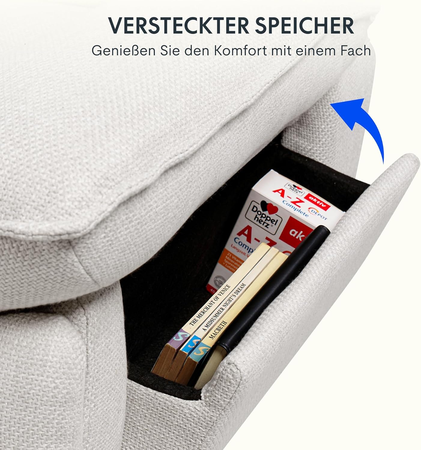 FLEXISPOT XC6 Relaxsessel, Drehsofa mit Wippfunktion, TV-Sessel mit verstellbarer Rückenlehne, Liegesessel für Schlafzimmer, Wohnzimmer und Heimkino (Beige)