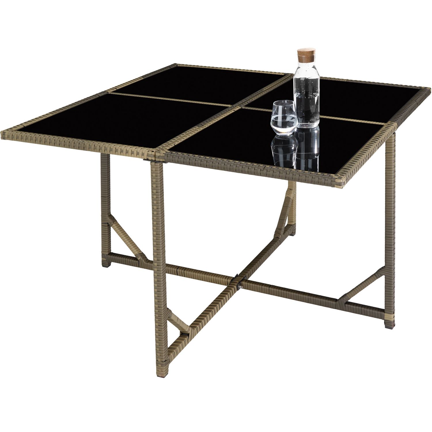 Bilbao Rattan-Set 4+4+1 Schutzhülle - Natur