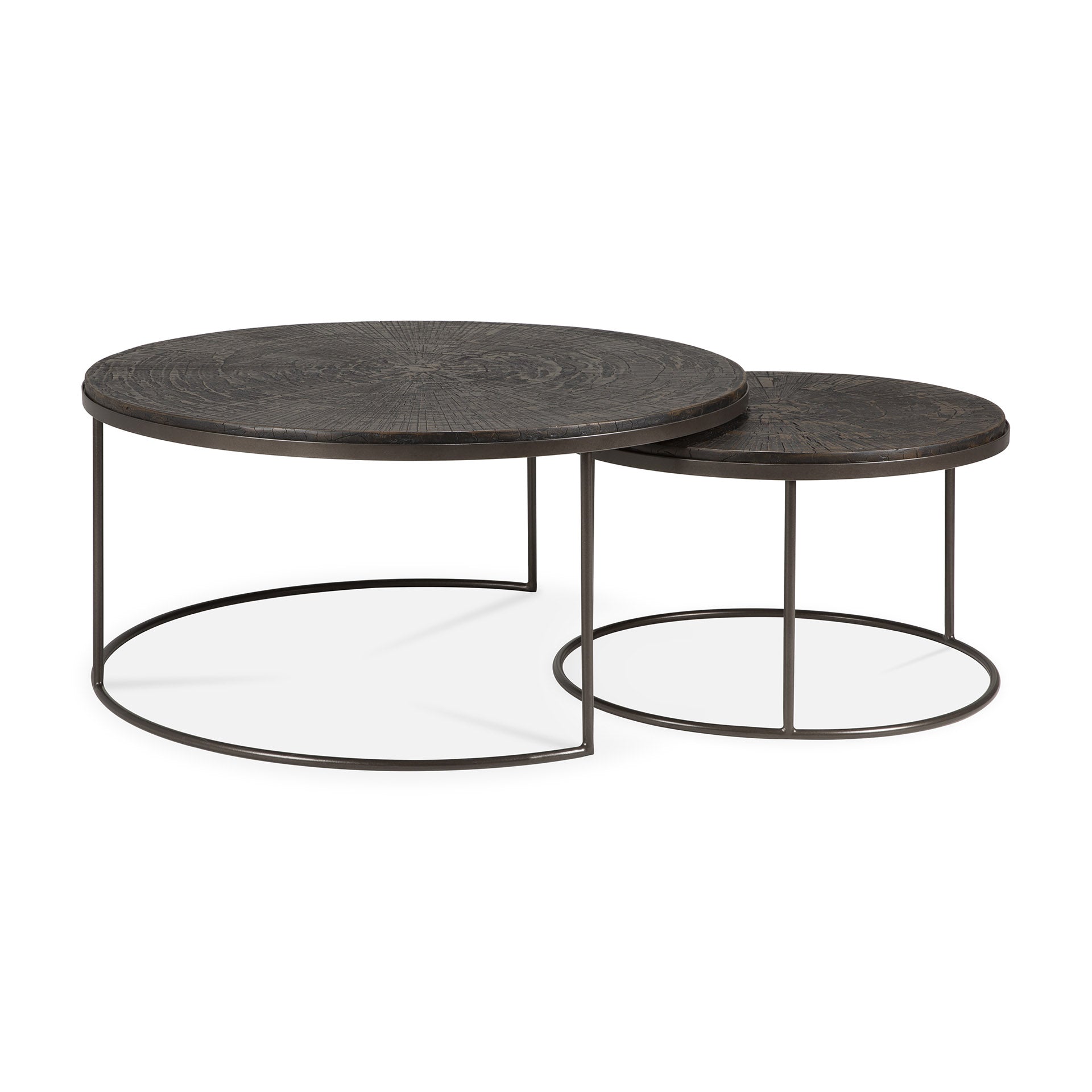 Nesting Coffee Table Slice Umber - Set of 2