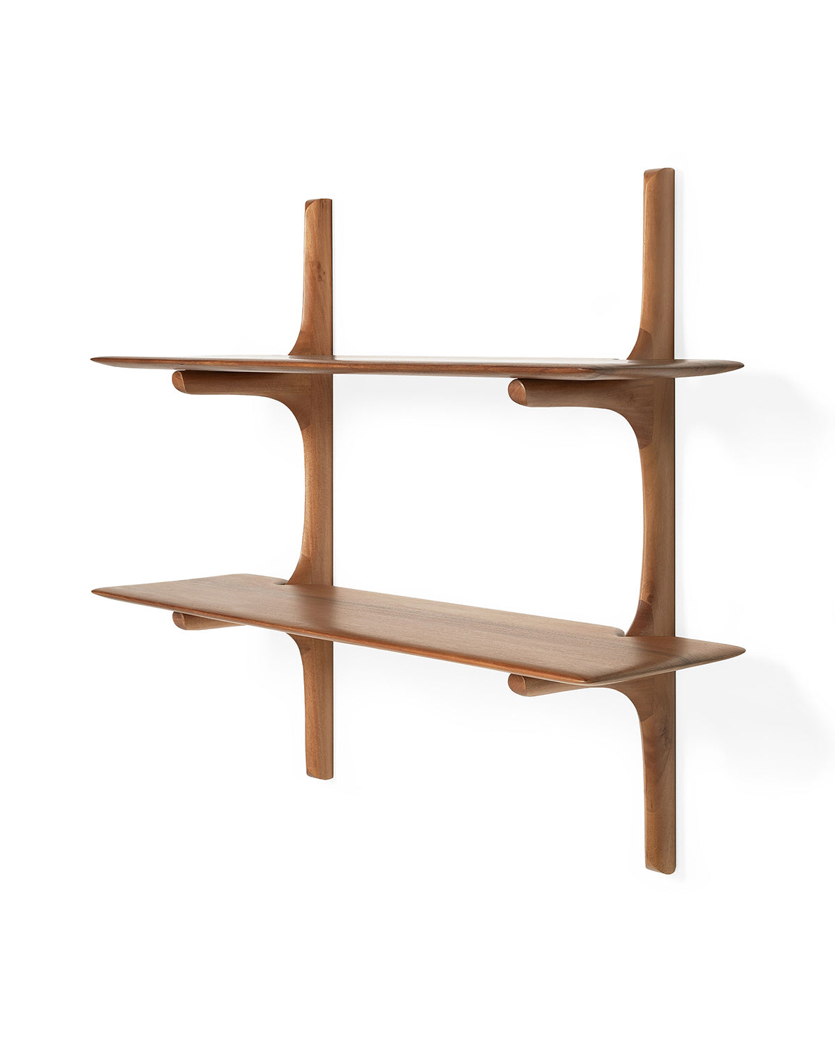 Estante de pared PI - Caoba (2 estantes)