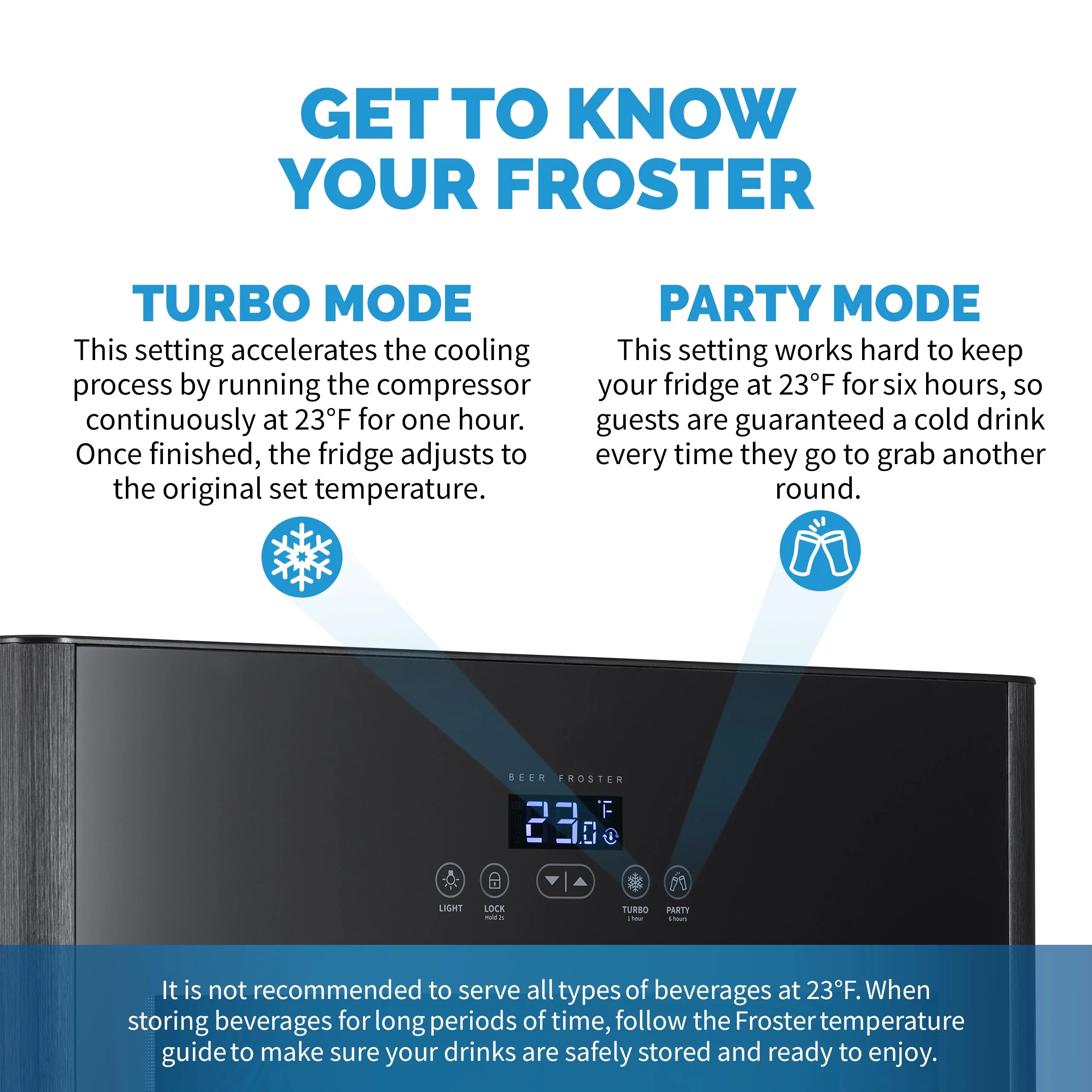 2025 Newair® Fritstående sort drikkevarekøleskab til 125 dåser med hurtigfrysfunktion – 22,1