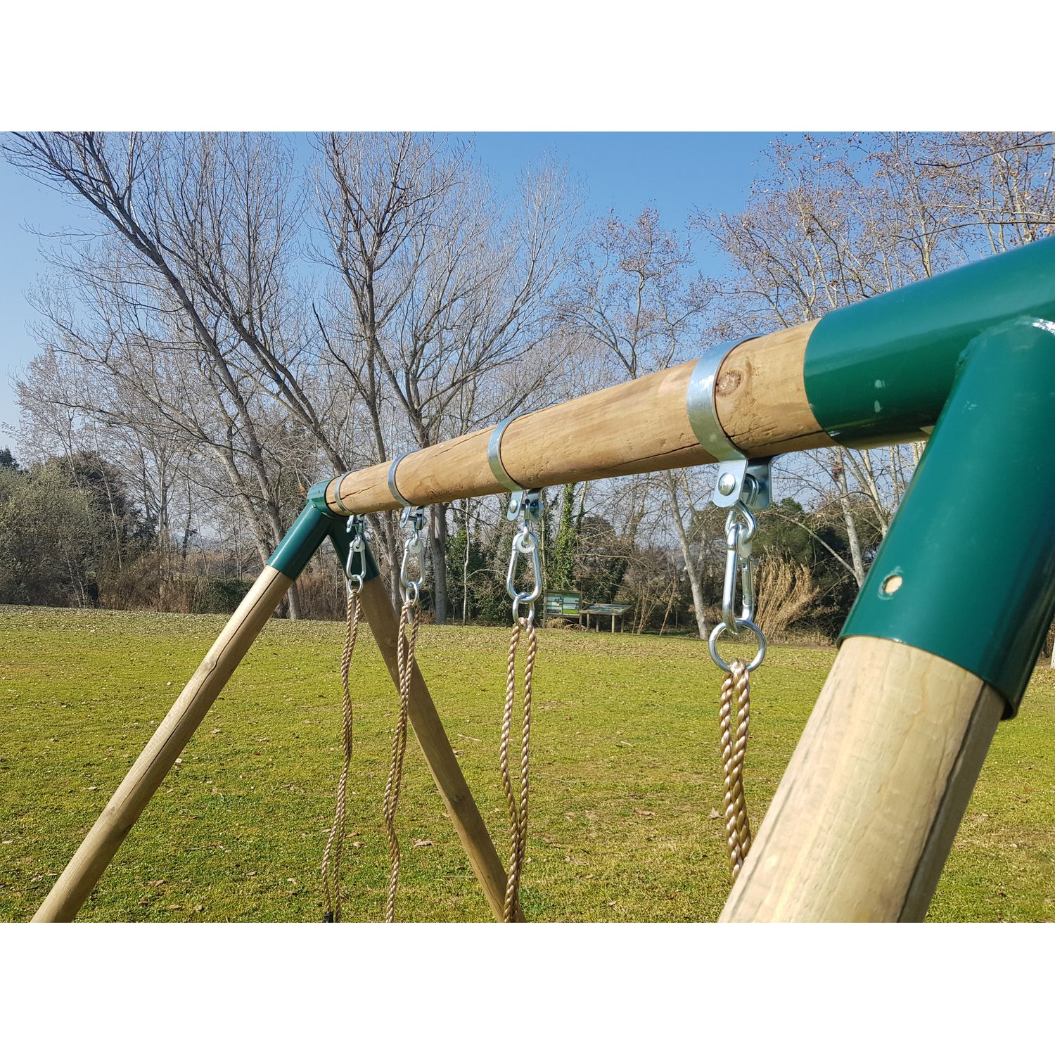 Masgames Kadi L Runde Doppelschaukel aus Holz