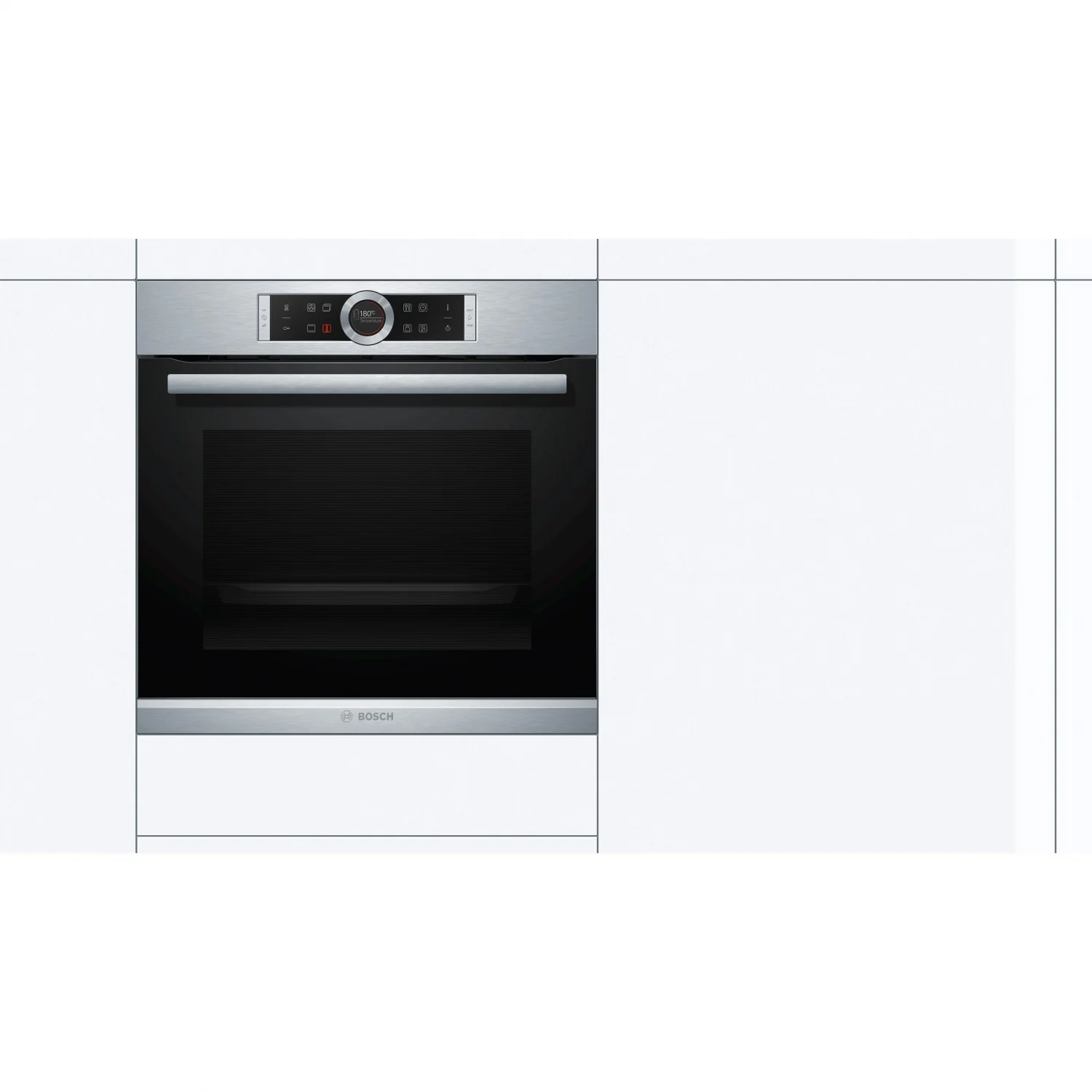Bosch HBG635NS1 Multifunktionsbackofen, 3,6 kW, 71 l, Klapptür, 13 Kochfunktionen, Energieeffizienzklasse A+ – Edelstahl