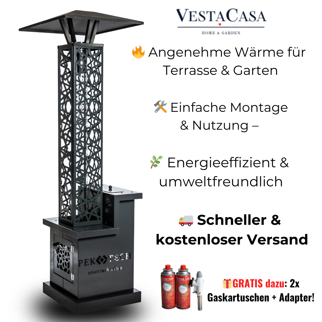 2025 Pektech Peluxe Antracit – Elegant pilleovn til have, terrasse og restauranter