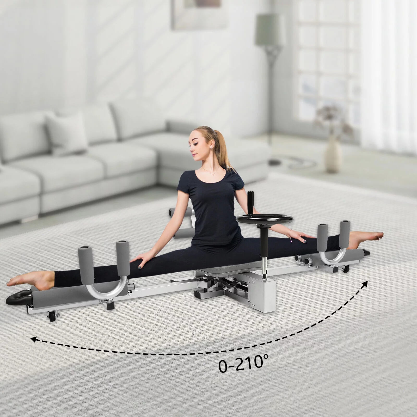 Miu Meow Professionelle Beinstreckmaschine (149 kg). Robustes Gerät zur Verbesserung der Flexibilität. Trainingsgerät für Ausfallschritte. Ideal für Yoga und Heim-Fitnessstudio.