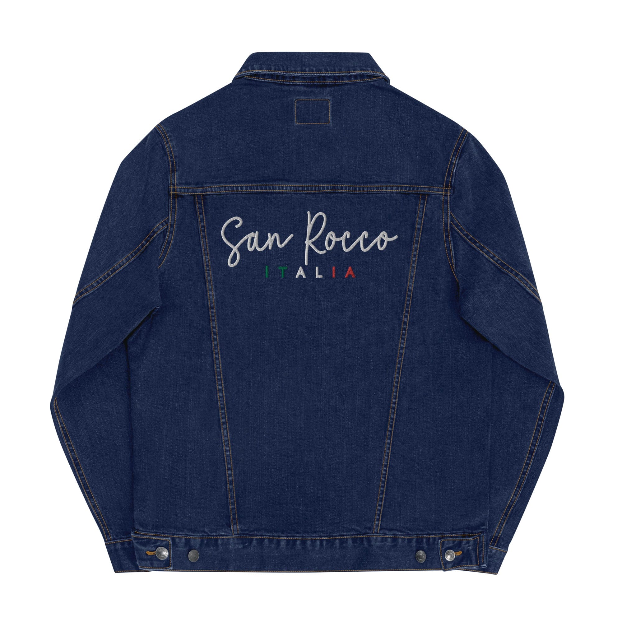 San Rocco Italia embroidered denim jacket - unisex