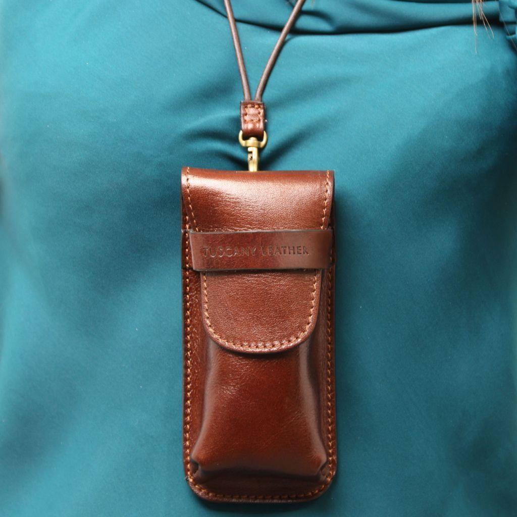 Exclusive Leather Crossbody Case for Glasses | TL141282