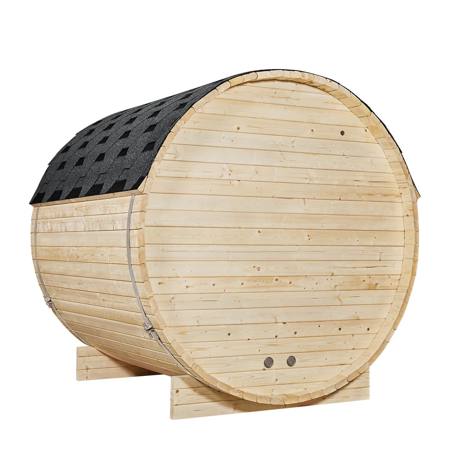 2025 Spitzbergen Fasssauna mit Saunaofen