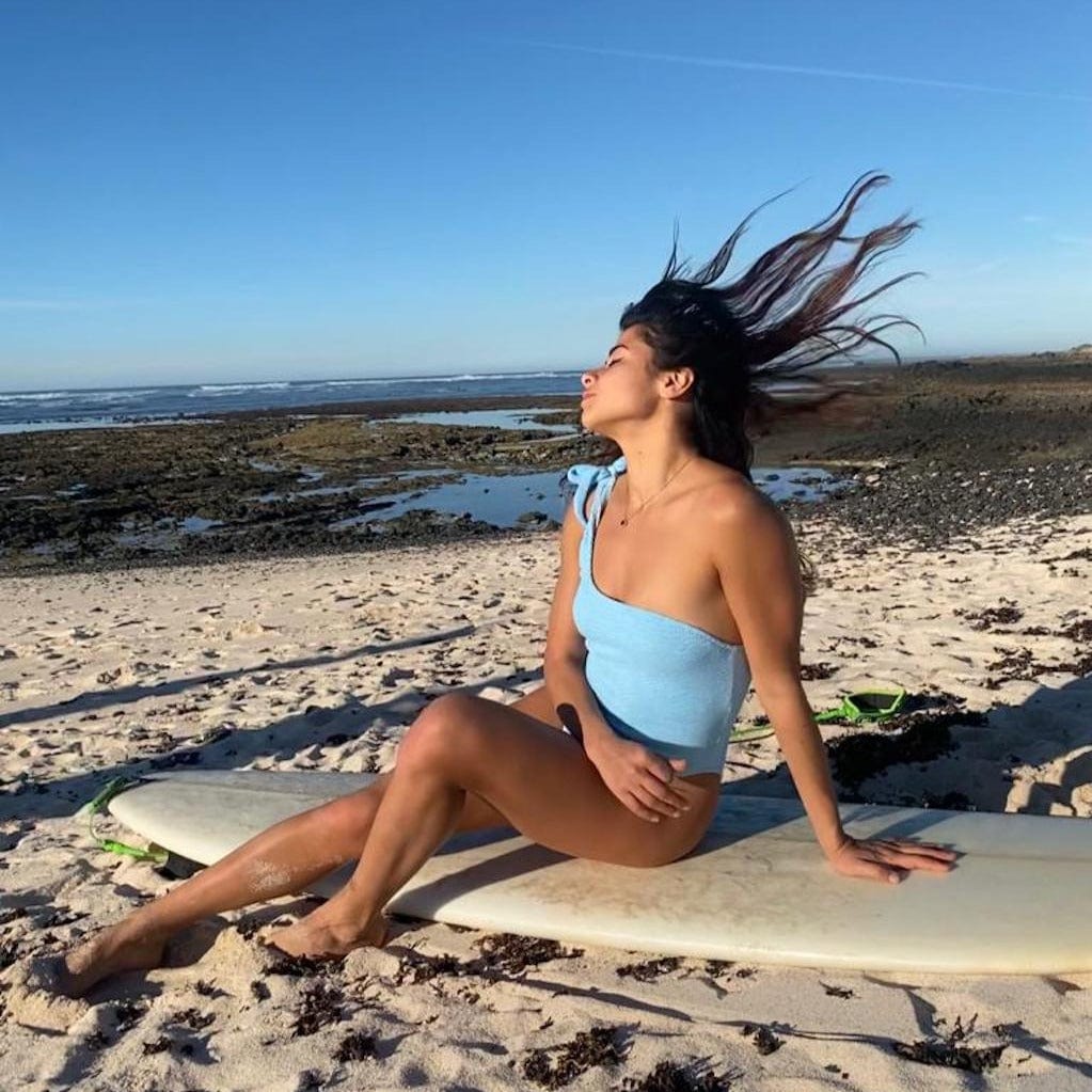 Penelope Tie Shoulder One Piece Swimsuit