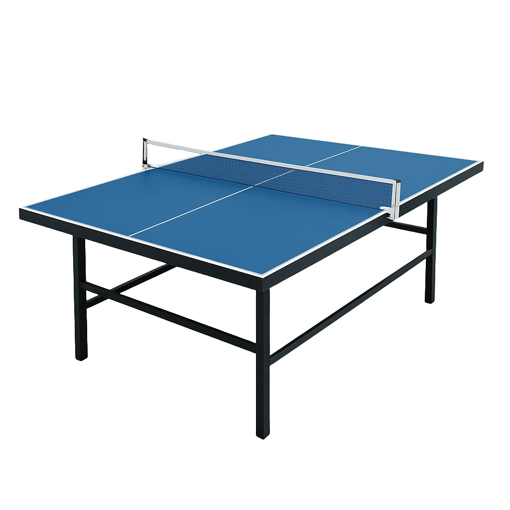 Table de ping-pong en acier bleu, adaptée à une utilisation intérieure et extérieure, 274 x 152,5 x 76 cm