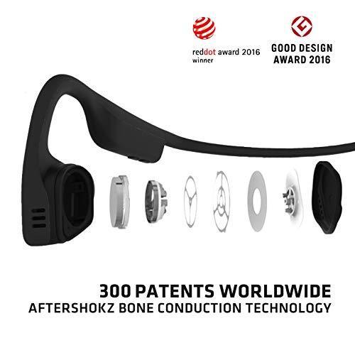 Aftershokz Titanium Knochenleitungs-Bluetooth-Kopfhörer, Schwarz