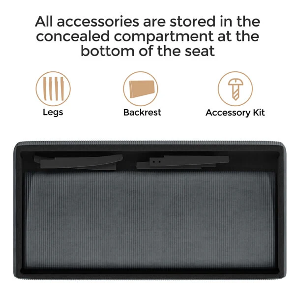 Yaheetech Kleines und bequemes Sofa – 2-Sitzer Mini-Sofa