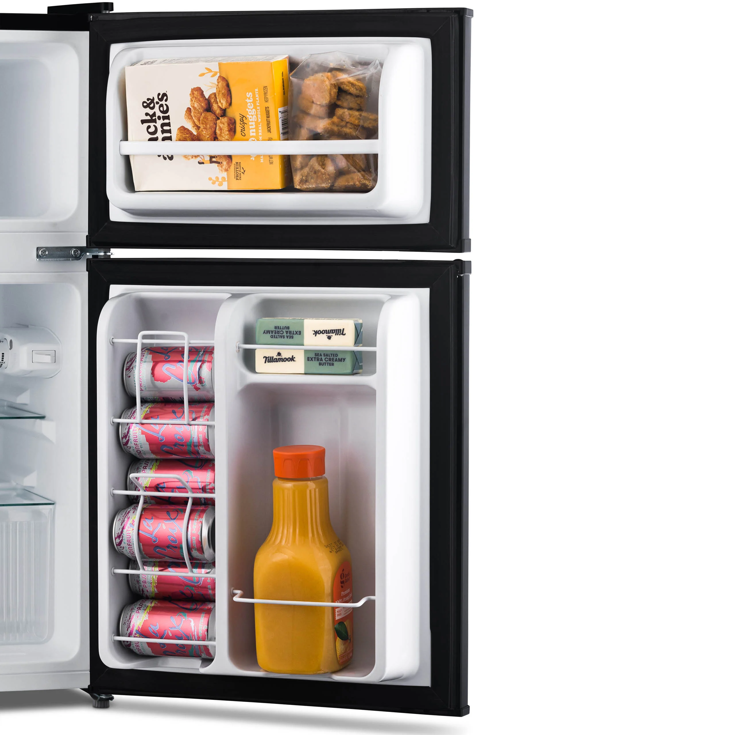 Newair Kompakt-Mini-Bar-Kühlschrank mit Gefrierfach, Modell 2025 – Schwarz (3,1 Kubikfuß)