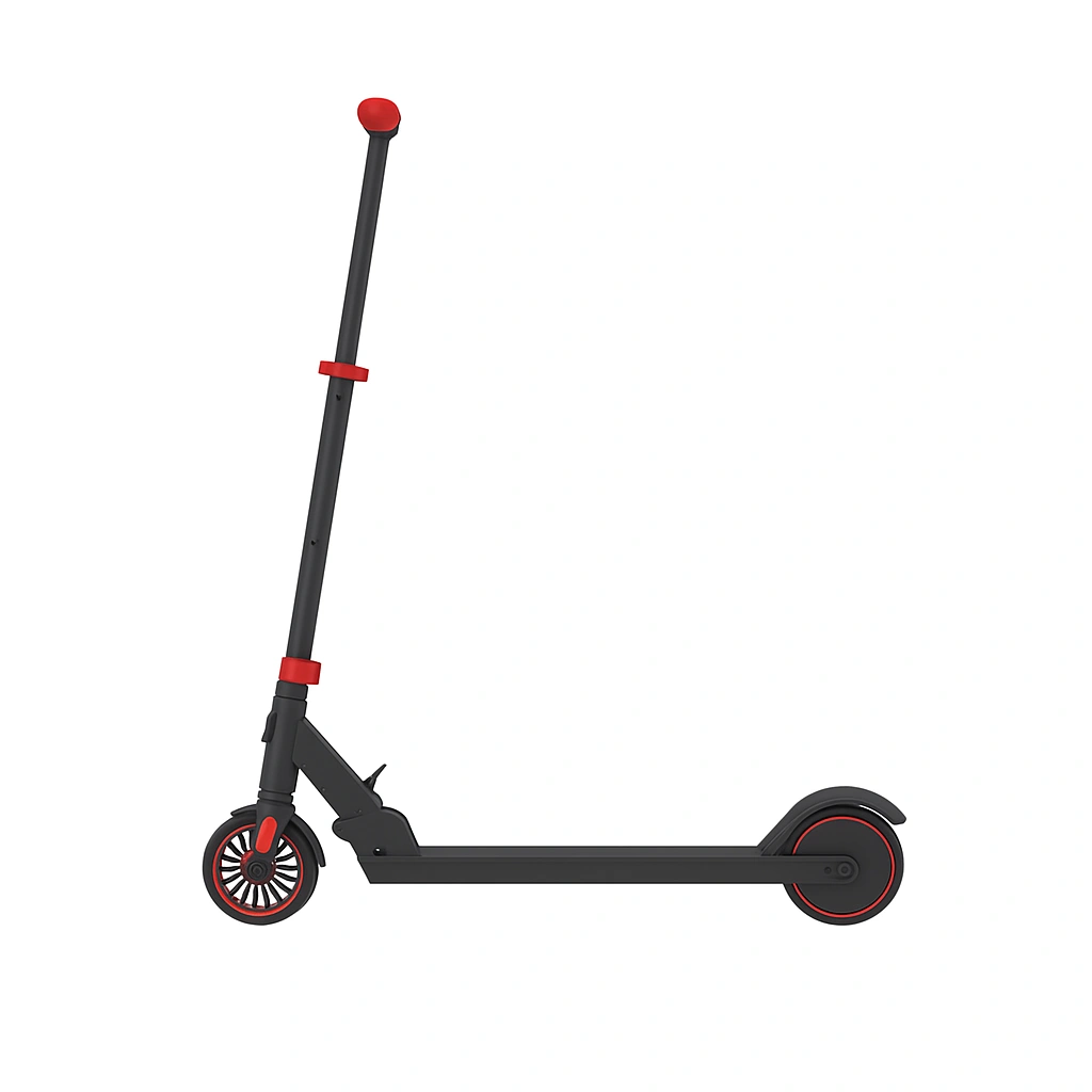 Trottinette noire pour enfants, en acier, pour une utilisation intérieure/extérieure