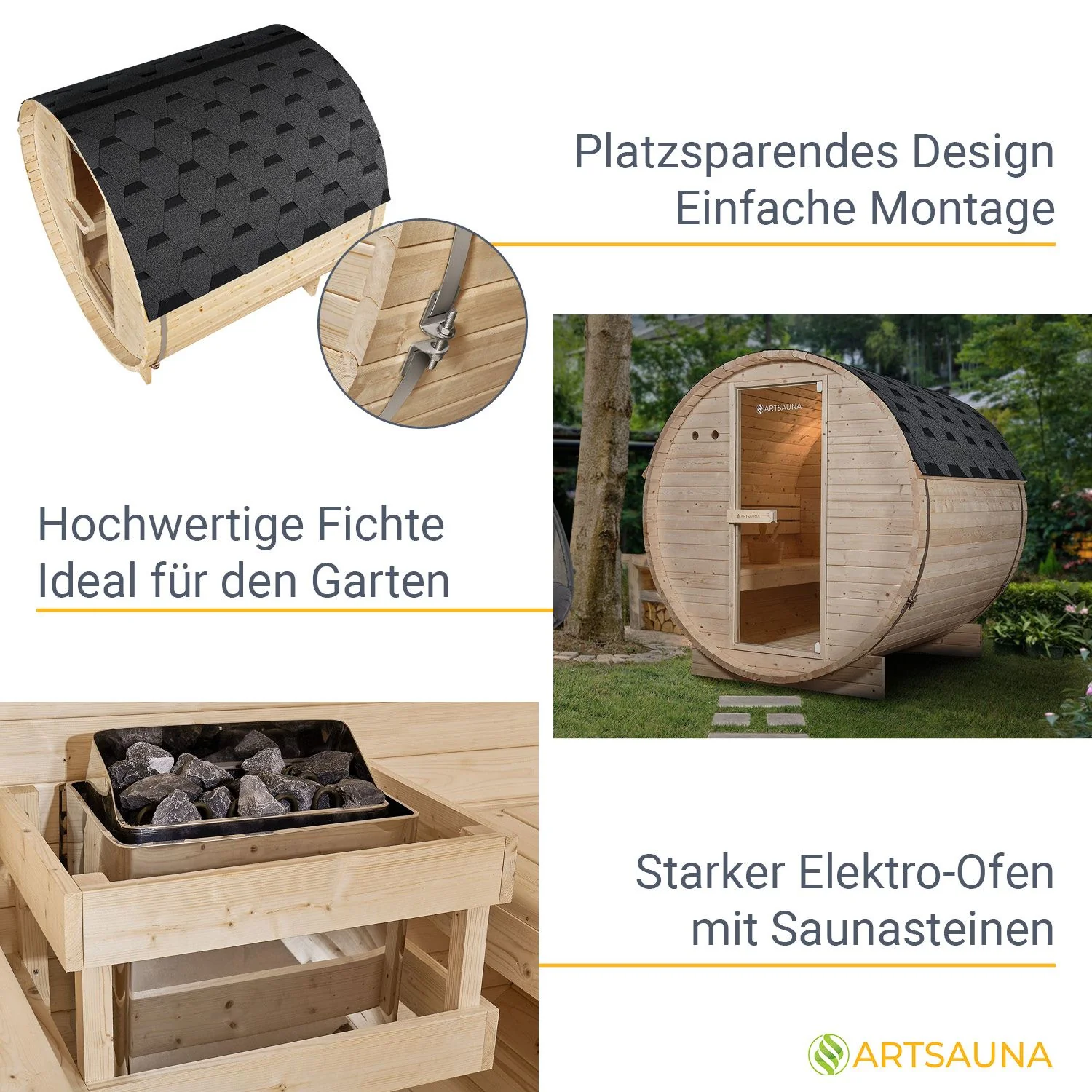 2025 Spitzbergen Fasssauna mit Saunaofen