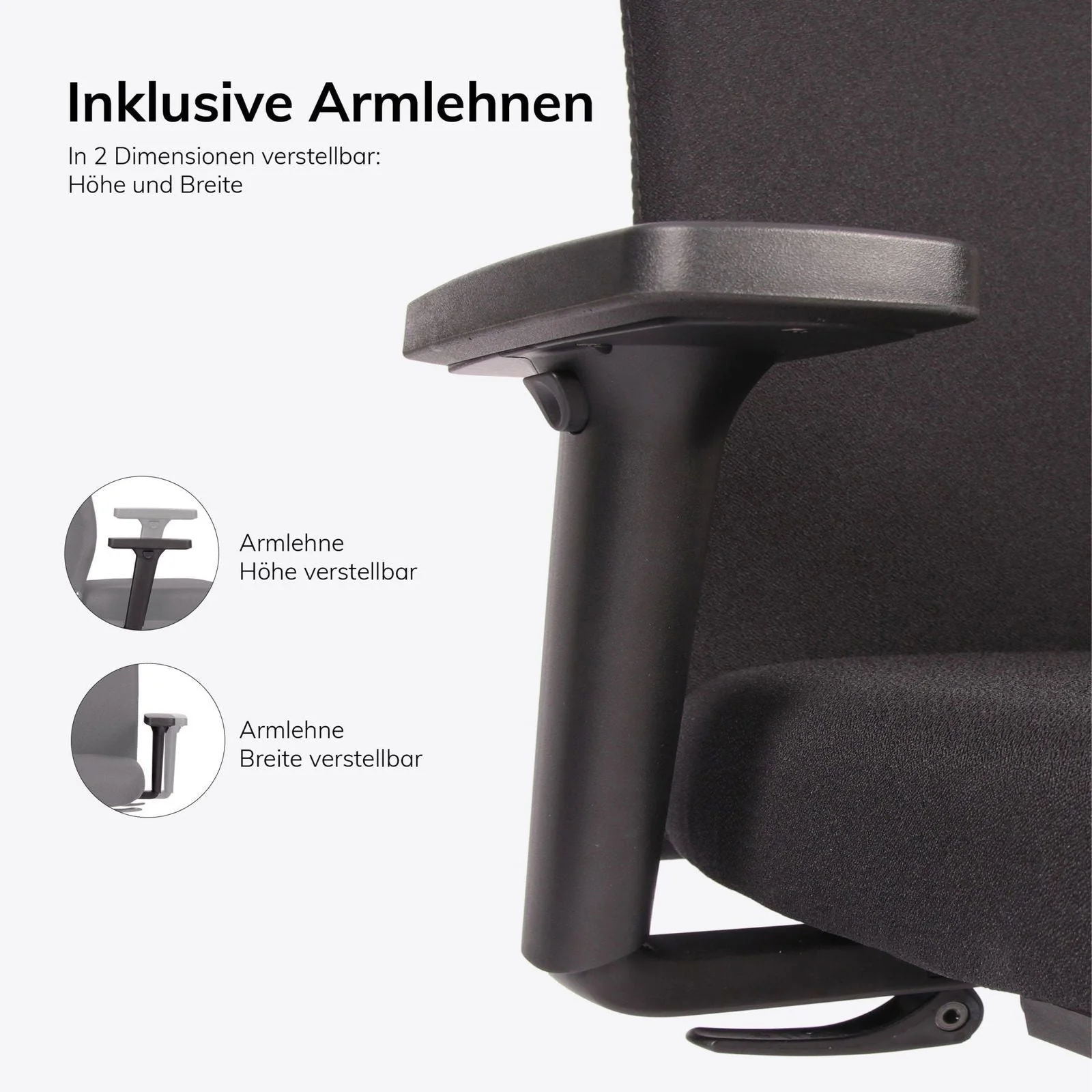 2025 Slow AG10 StartUP Ergonomisk Kontorstol med Armlæn – 30 års garanti