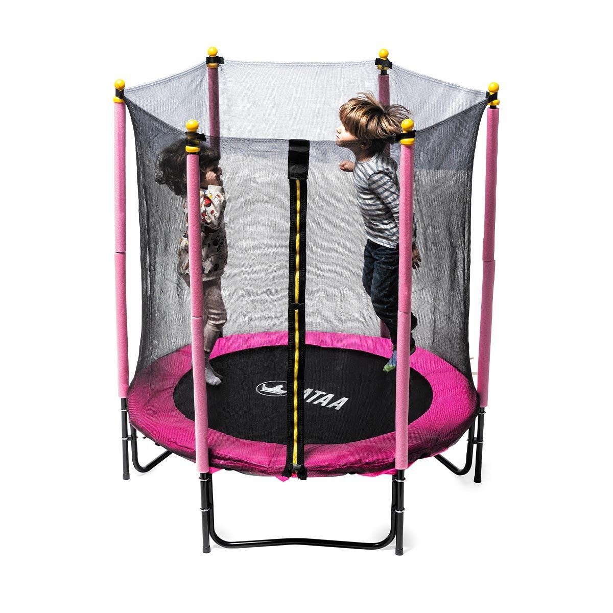 Kindertrampolin 140 Plus Pink - Outdoor-Spiele und Spielzeug für Kinder