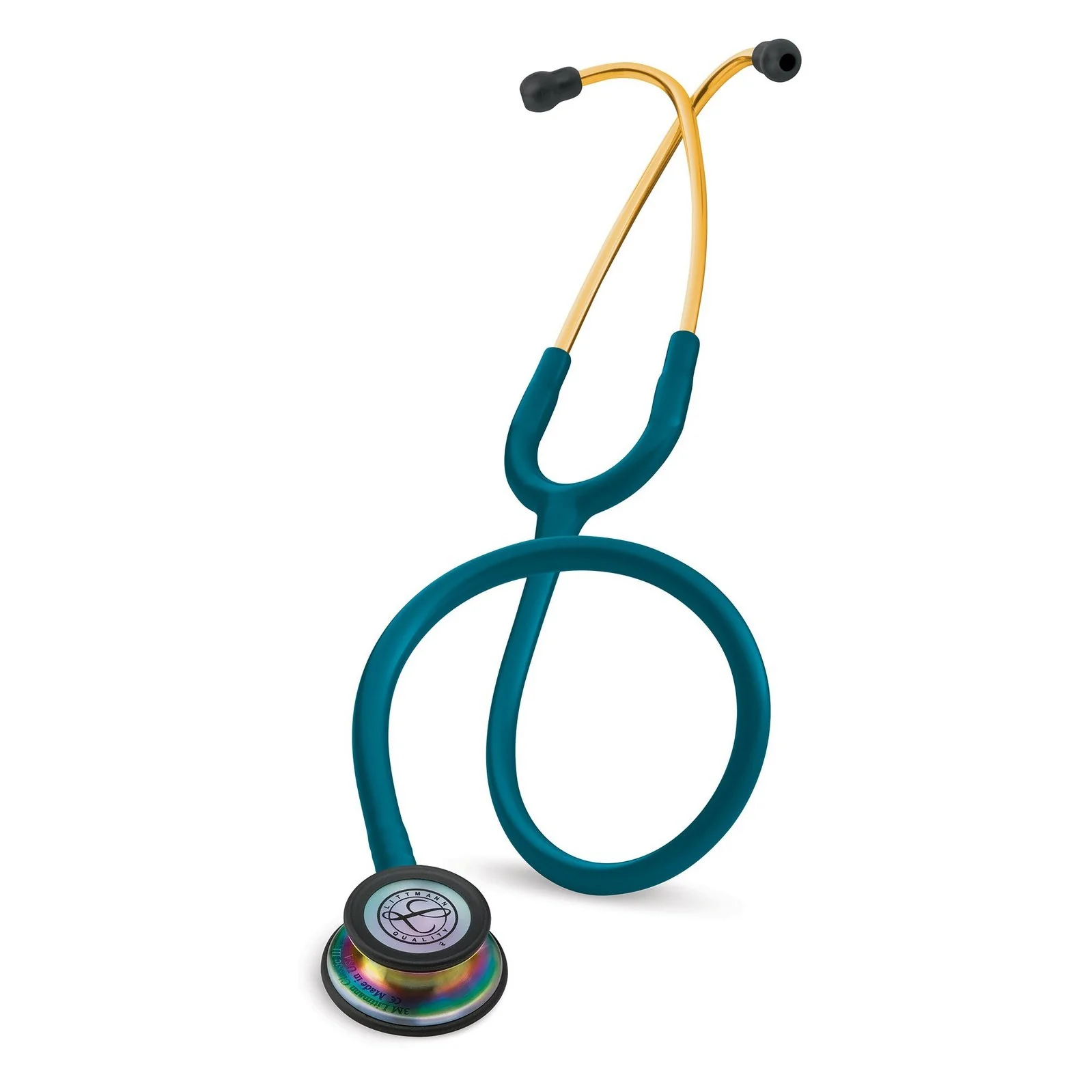 Stéthoscope de surveillance Littmann Classic III 2025 : Arc-en-ciel bleu Caraïbes 5807