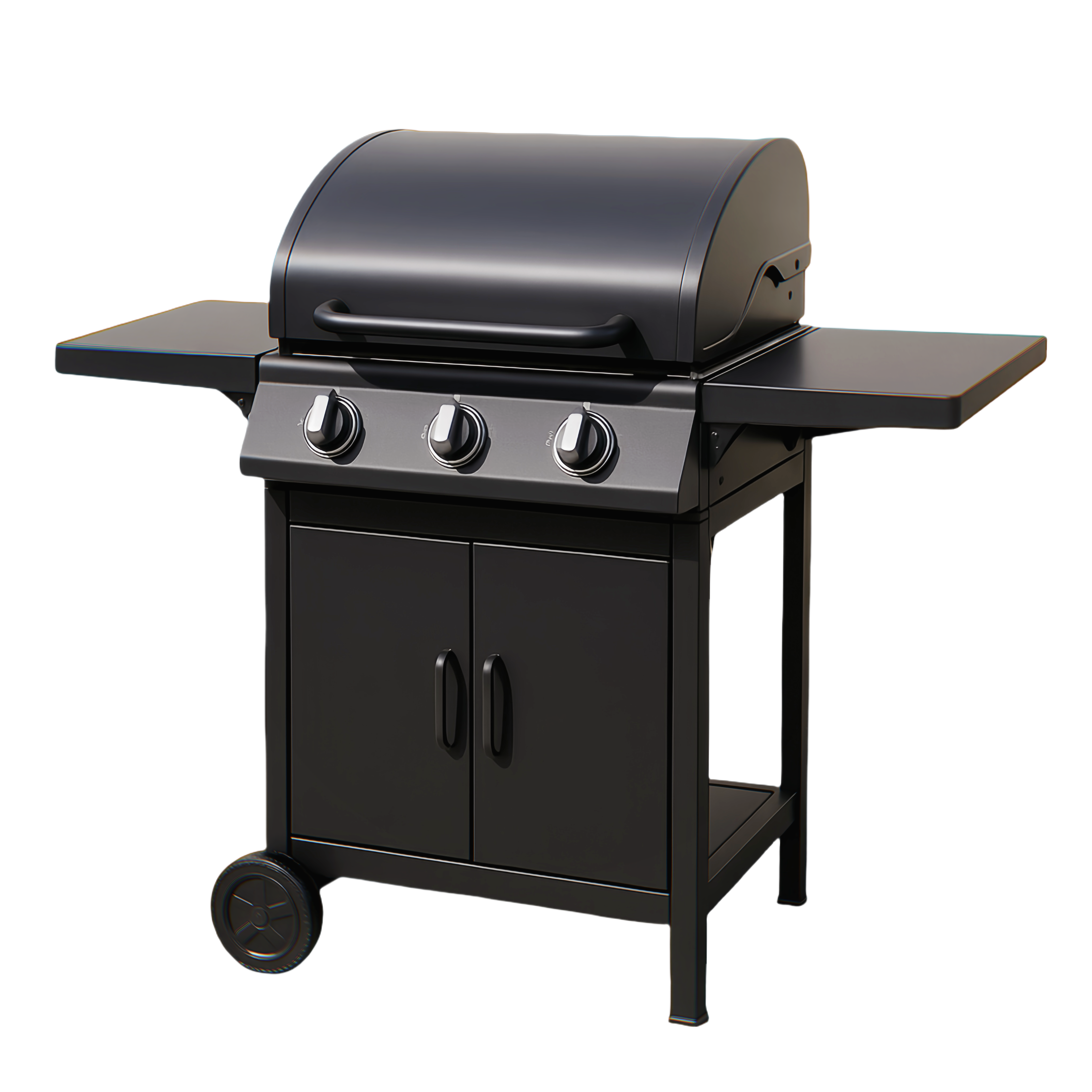 Barbecue à gaz 110x55x130 cm noir JxKuZTT353hT