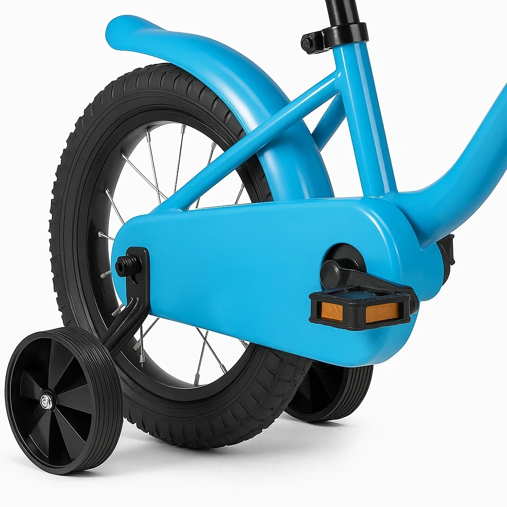 Vélo enfant 14 pouces bleu 3 à 6 ans - ONwVgsqwT3PU